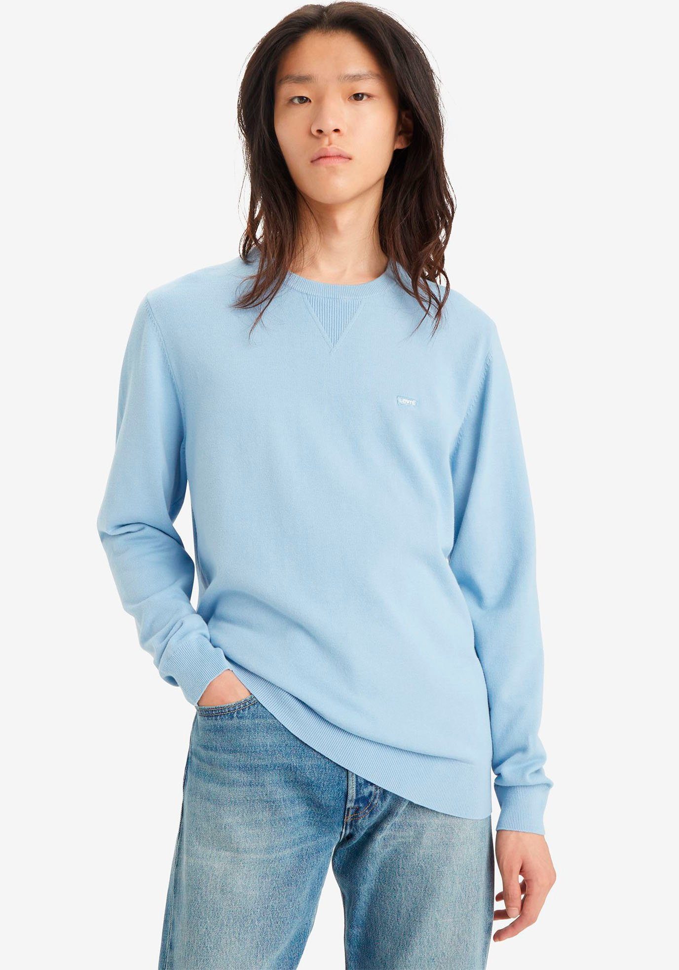 Levi's Trui met ronde hals LIGHTWEIGHT HM SWEATER heren pullovers maat S blauw