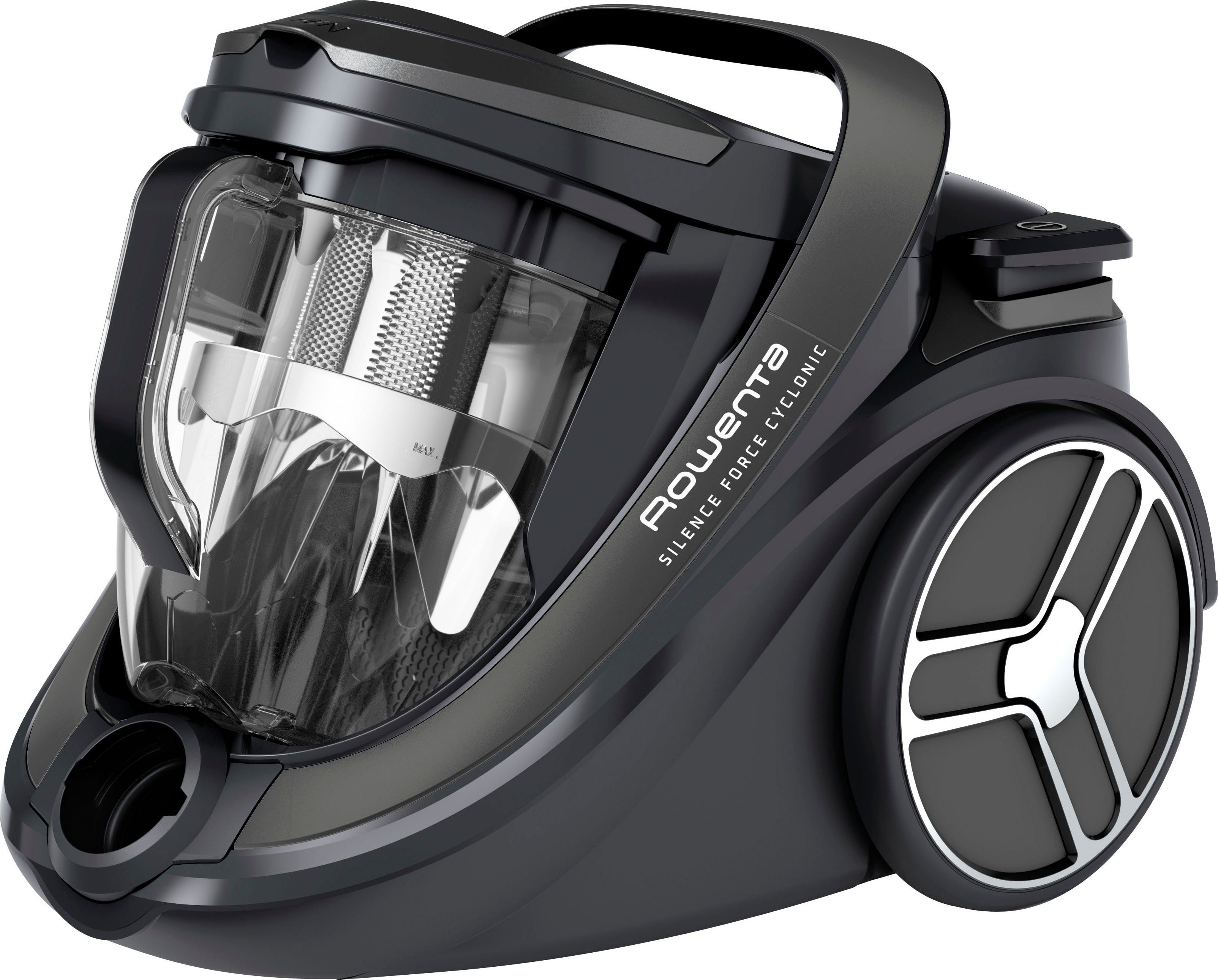 Rowenta Stofzuiger RO7935 Silence Force Cyclonic Parkett met slechts 59 db(a), 12 m actieradius, inhoud stofreservoir 2,5 liter