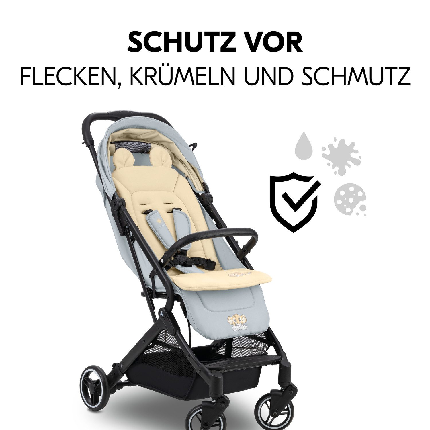 Hauck Zitkussen voor kinderwagens Seat Liner, Disney Simba beige