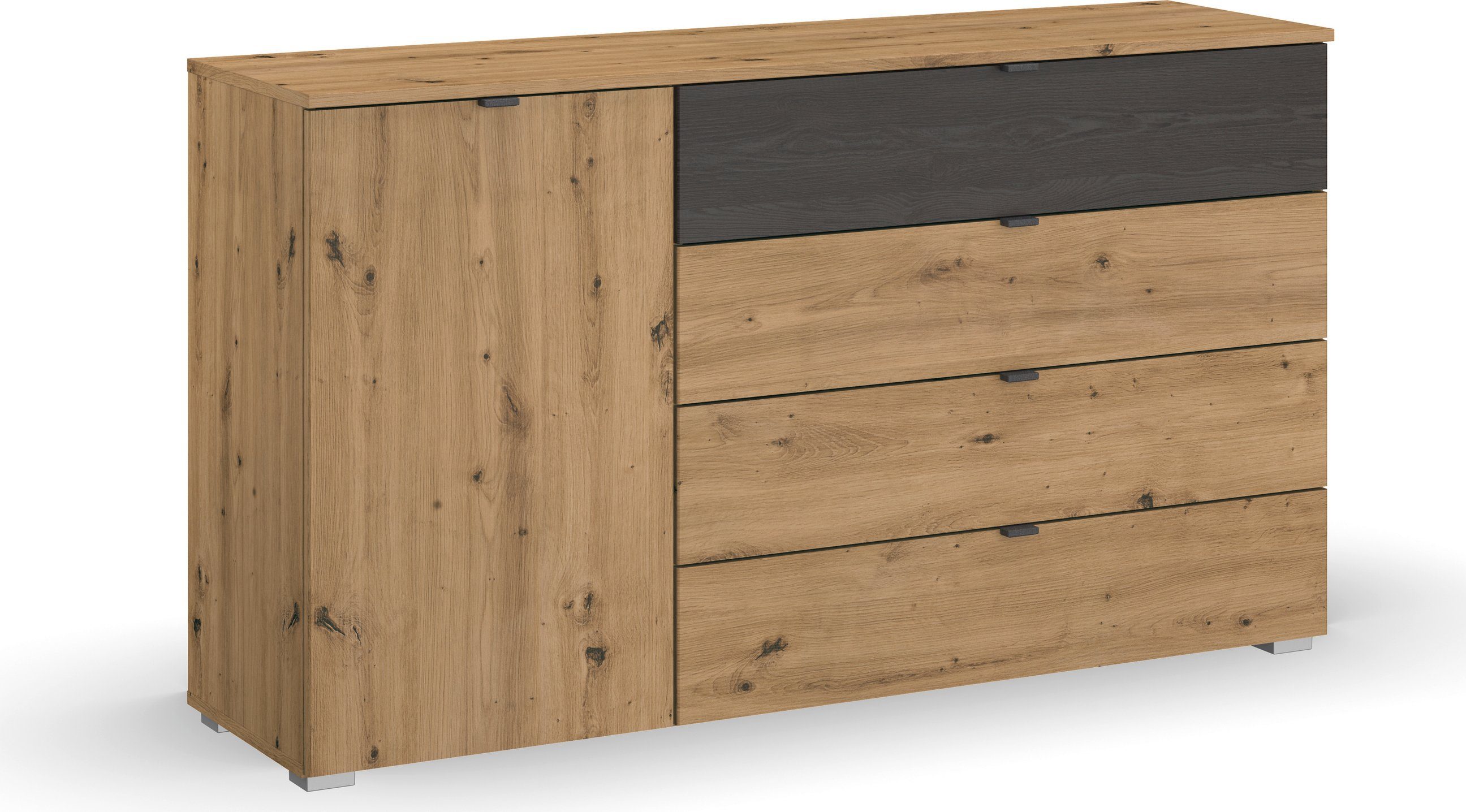 rauch Kast met laden en deuren Commode Sideboard Ladecommode Deurencommode APOLLON met 1 deur en 4 lades, 1 lade in afwerking made in germany