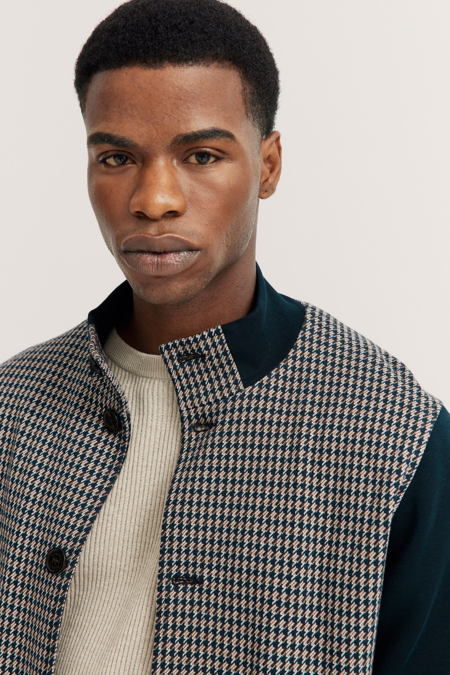 Bugatti Sweatvest met collegkraag