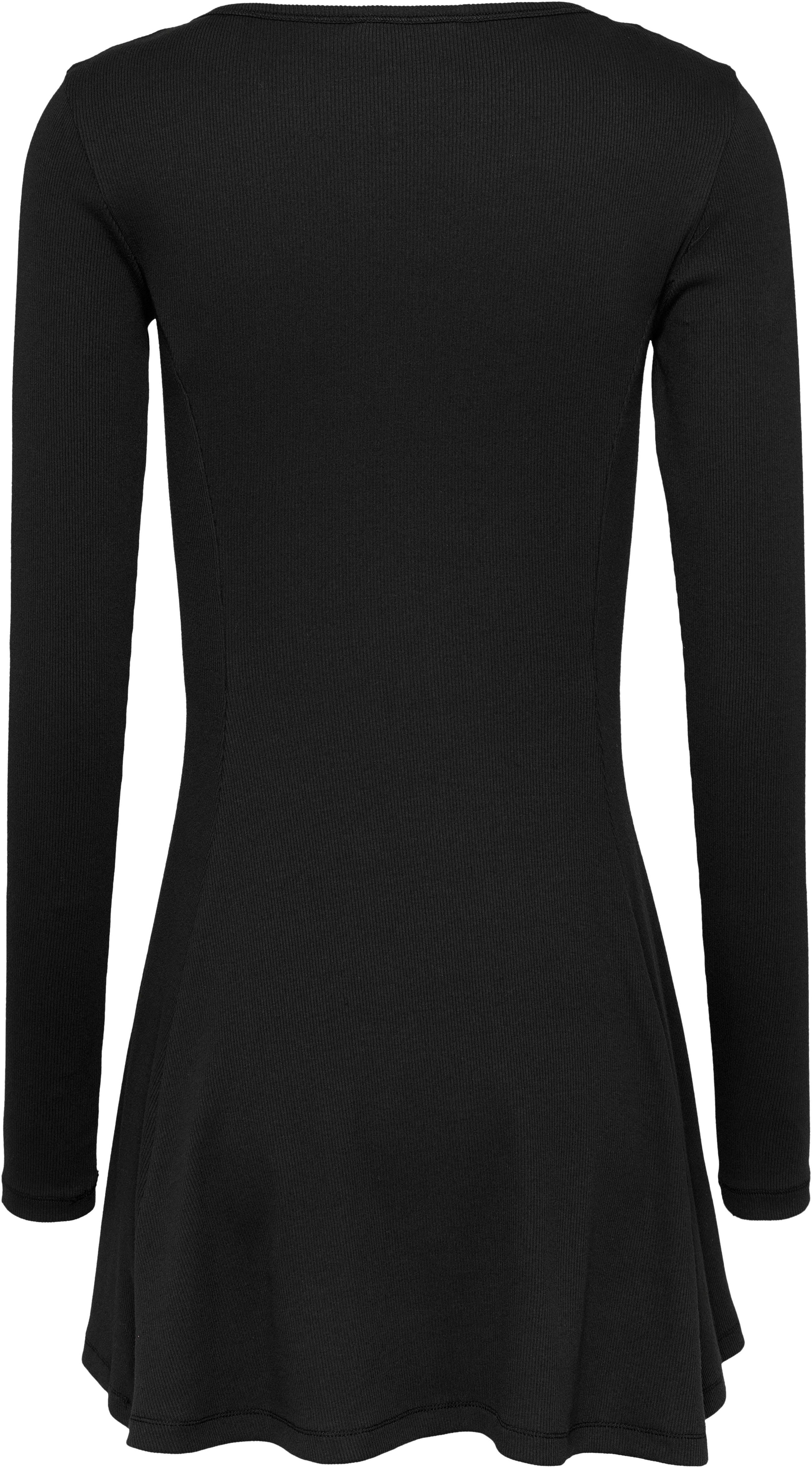 TOMMY JEANS Blousejurk TJW HENLEY FLARE DRESS