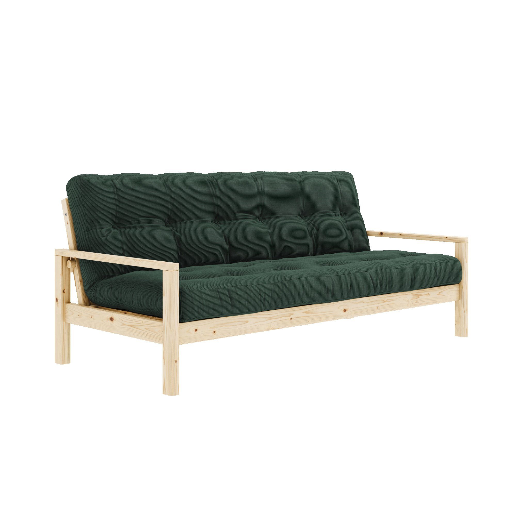 Karup Slaapbank Knob met futonmatras, verschillende kleuren, fsc-gecertificeerd, dennenhout beige, slaapbanken