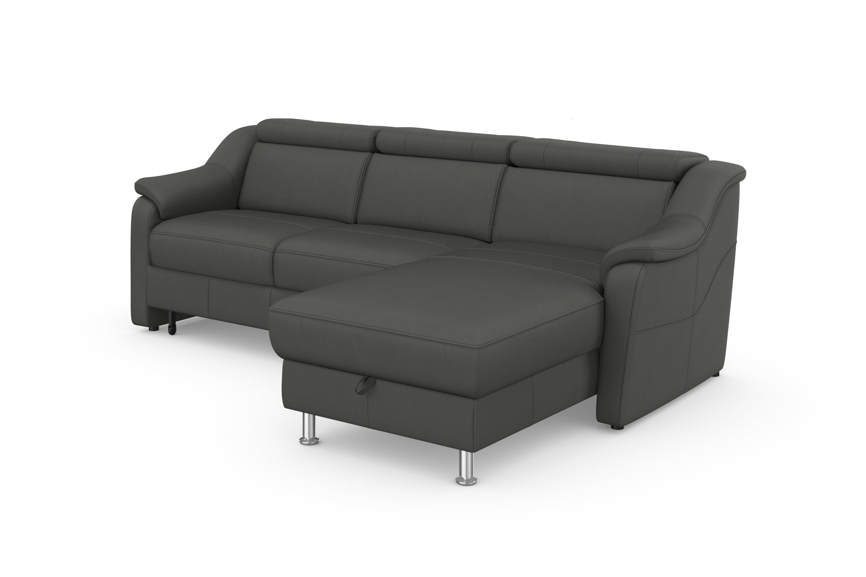 sit&more Hoekbank Freetown L-vorm met verstelbare hoofdsteun en comfortabele binnenvering