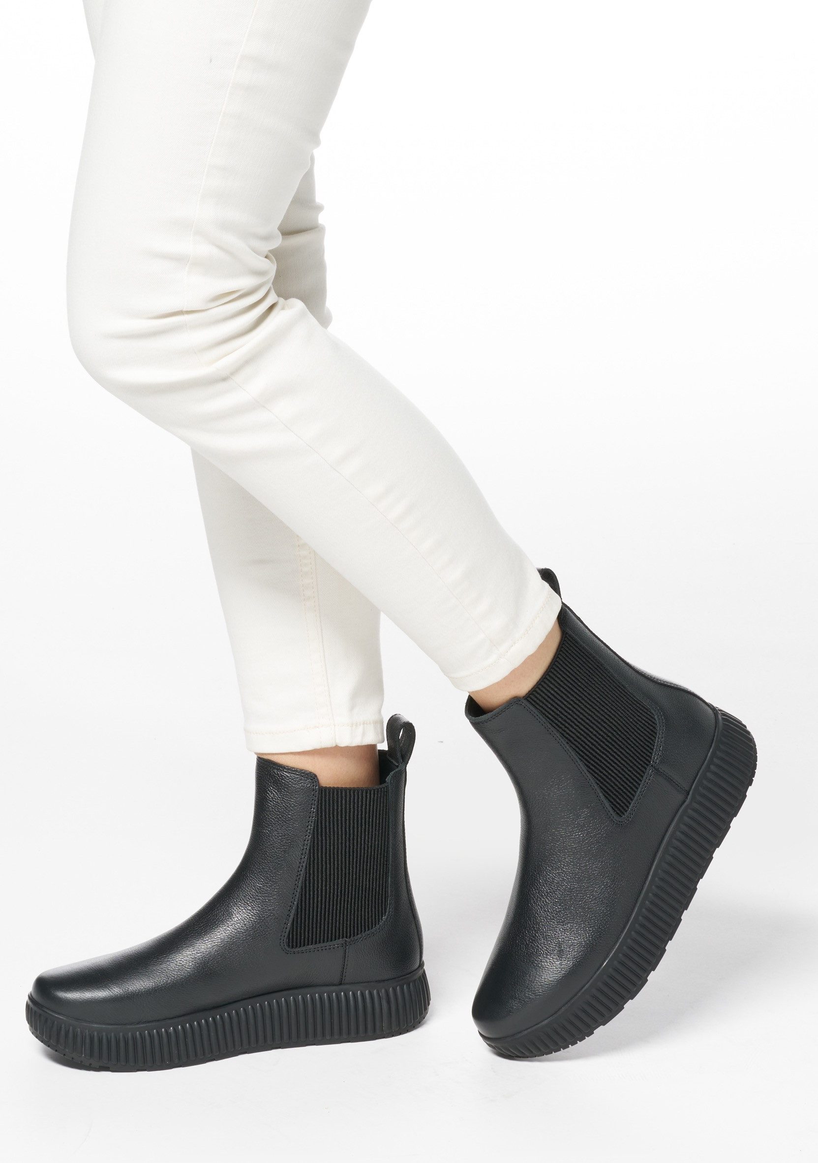 Geox Chelsea-boots D GRAISY B Instaplaarzen, vrijetijdsschoen, winterboots met doorlopende zool