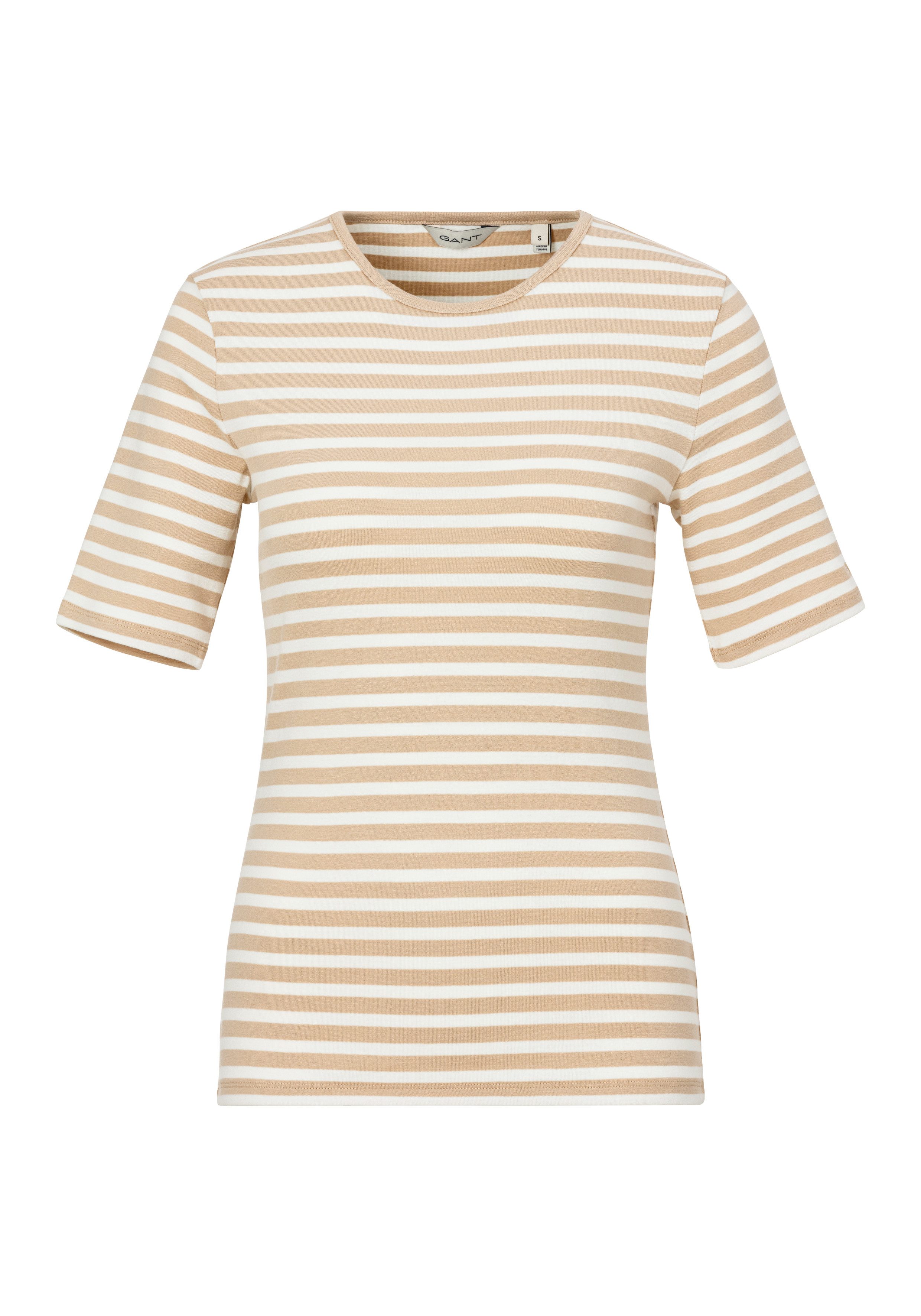 Gant T-shirt SLIM STRIPED 1X1 RIBBED KA T-SHIRT