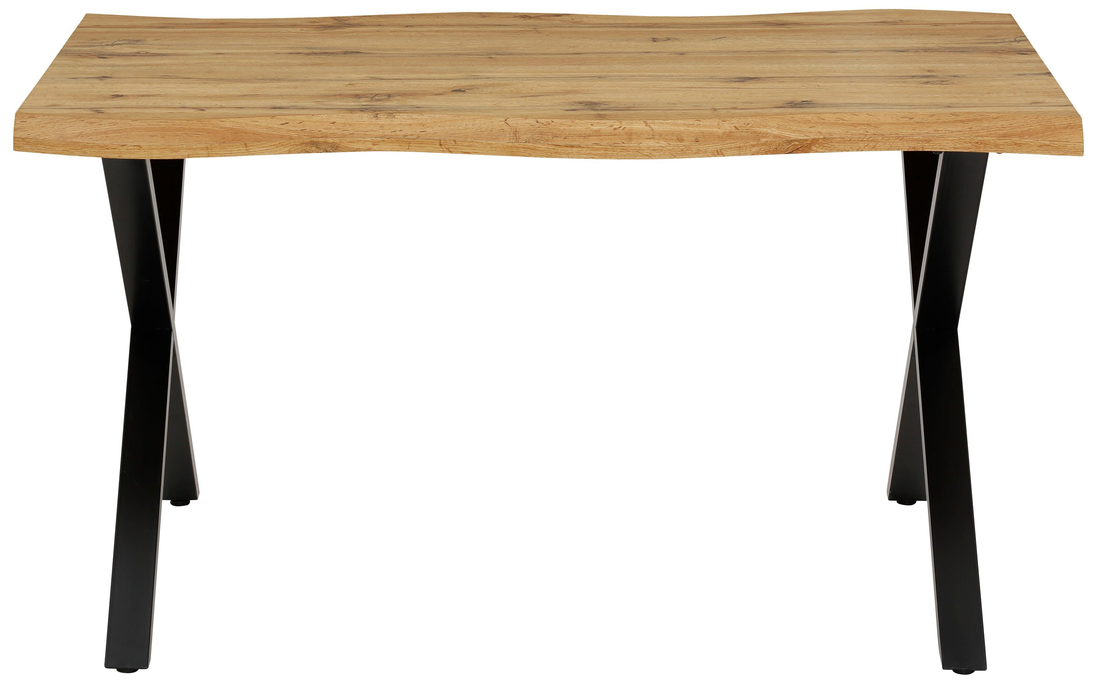 HELA Eettafel GRETA BESTSELLER Boomrandtafel (nabootsing), verschillende maten, 46mm dikte, keukentafel