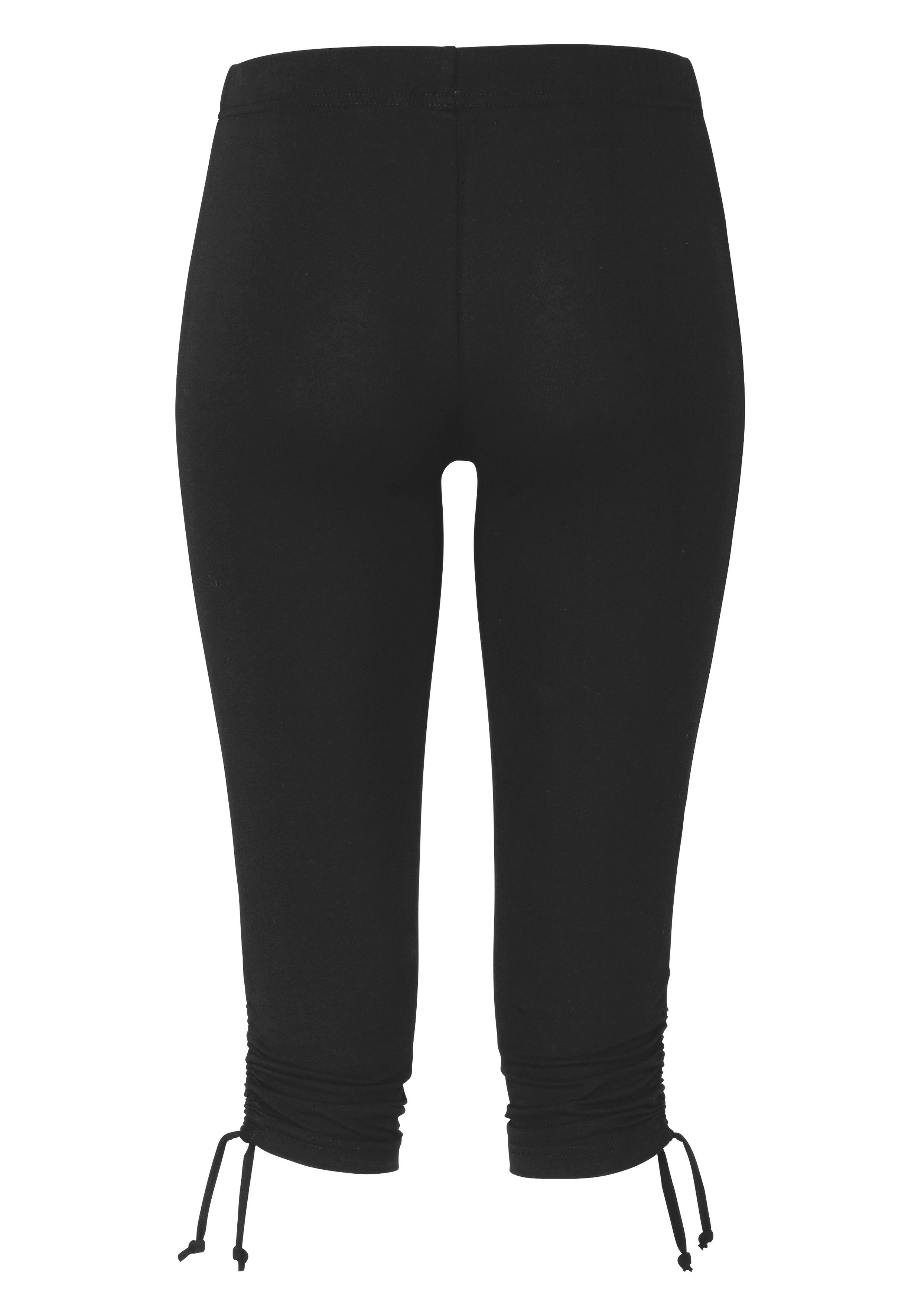 Beachtime Caprilegging met rimpeling, 7/8-lengte, basic, stretch