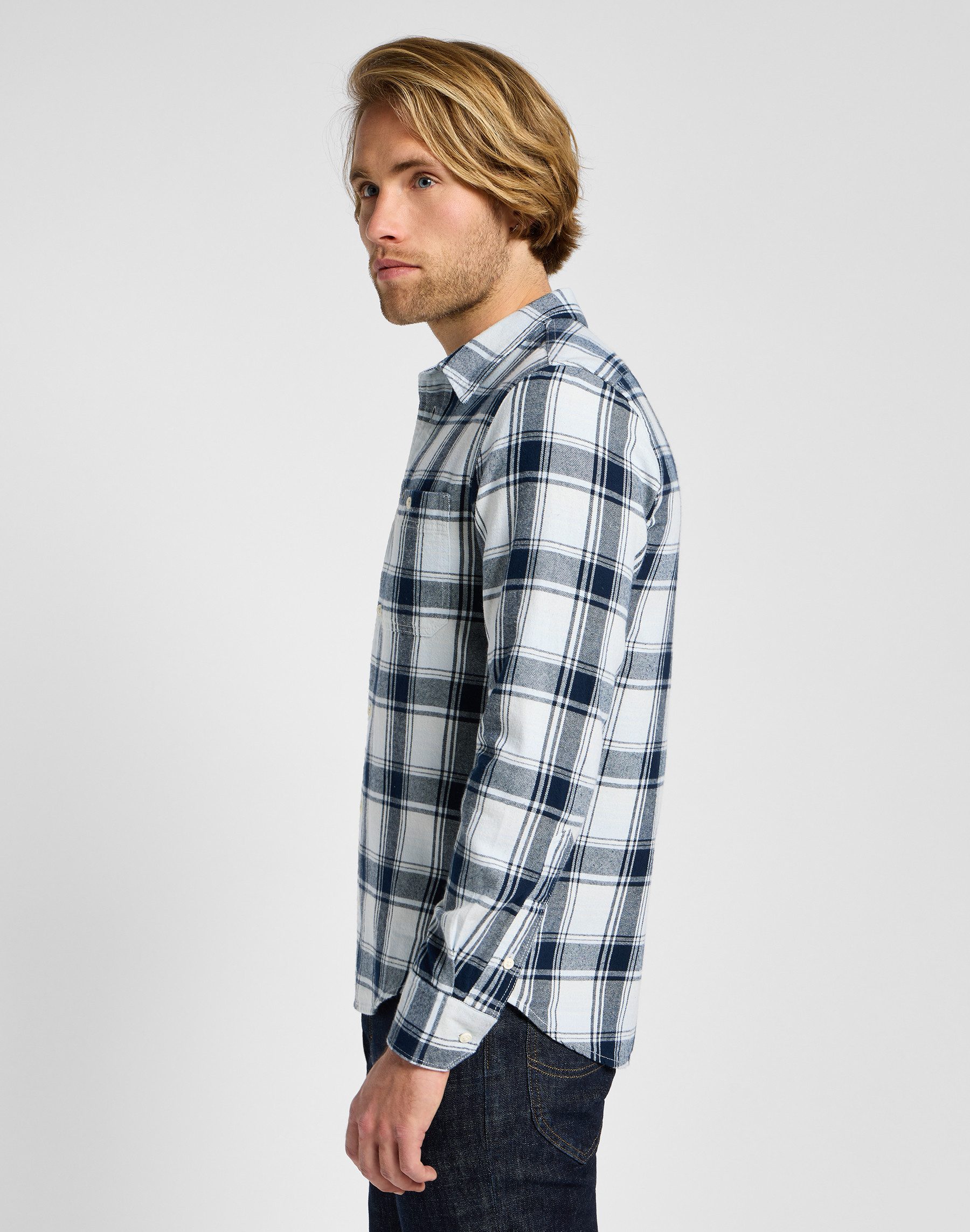 Lee® Overhemd met lange mouwen LEESURE SHIRT met geruit patroon