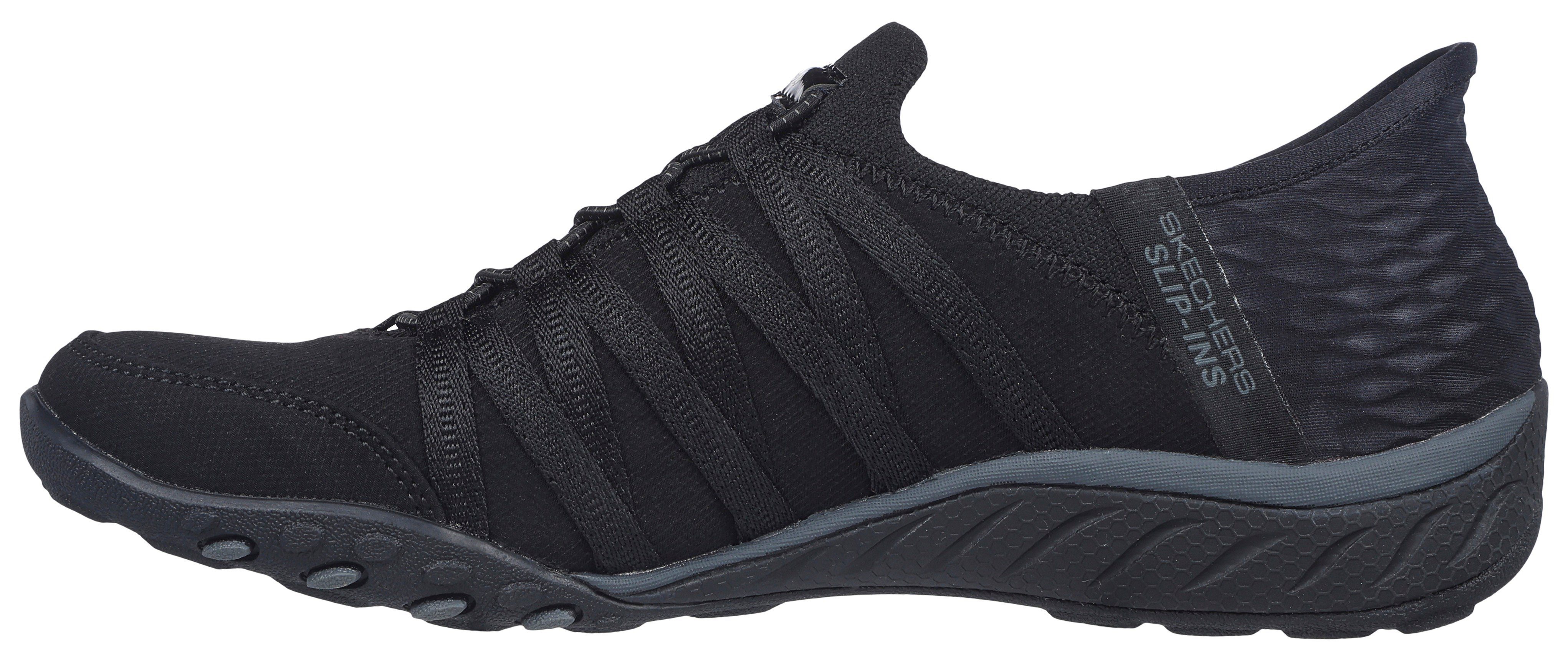 Skechers Slip-on sneakers BREATHE-EASY-ROLL-WITH-ME Vrijetijdsschoen geschikt voor machinewas