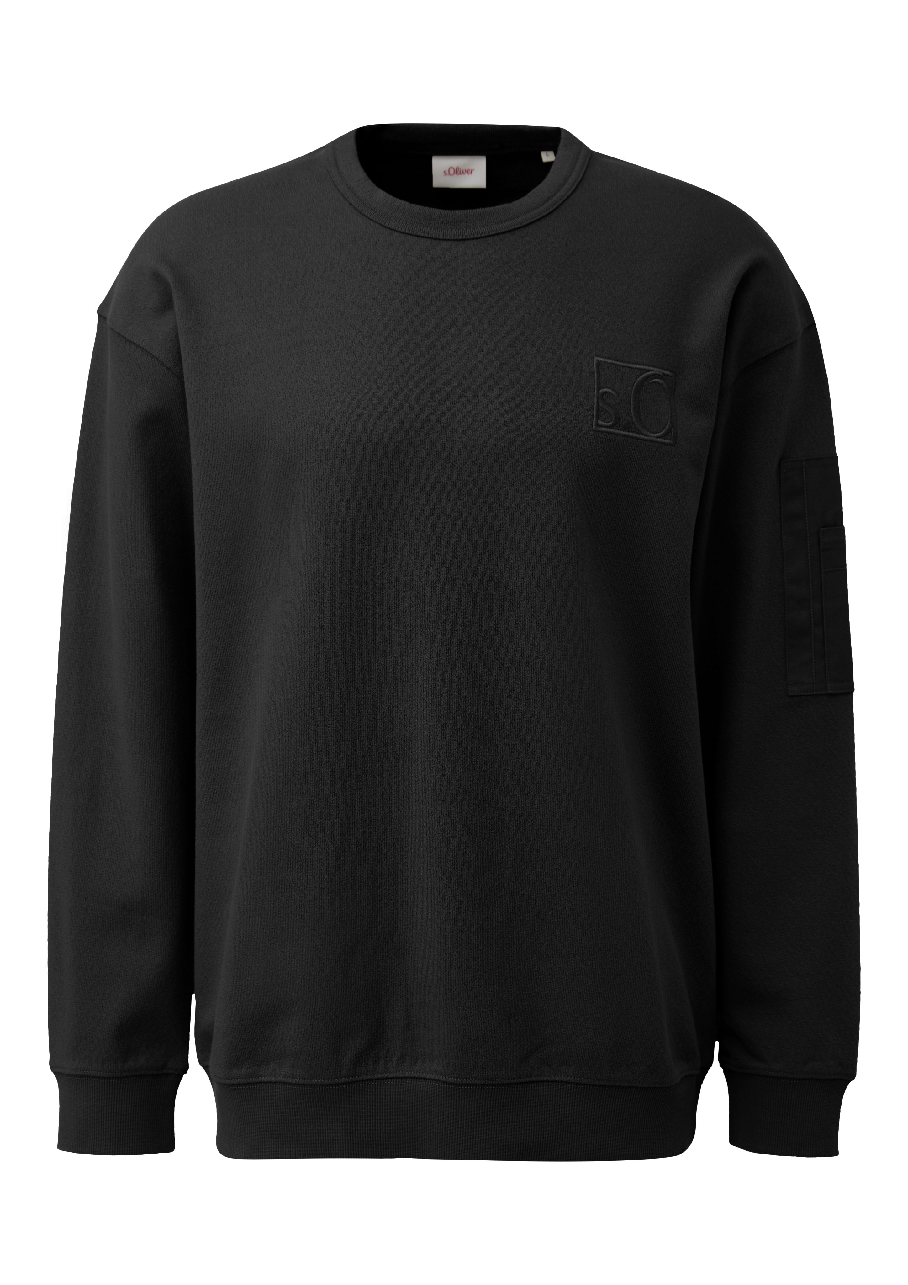 s.Oliver Sweatshirt met geborduurd logo