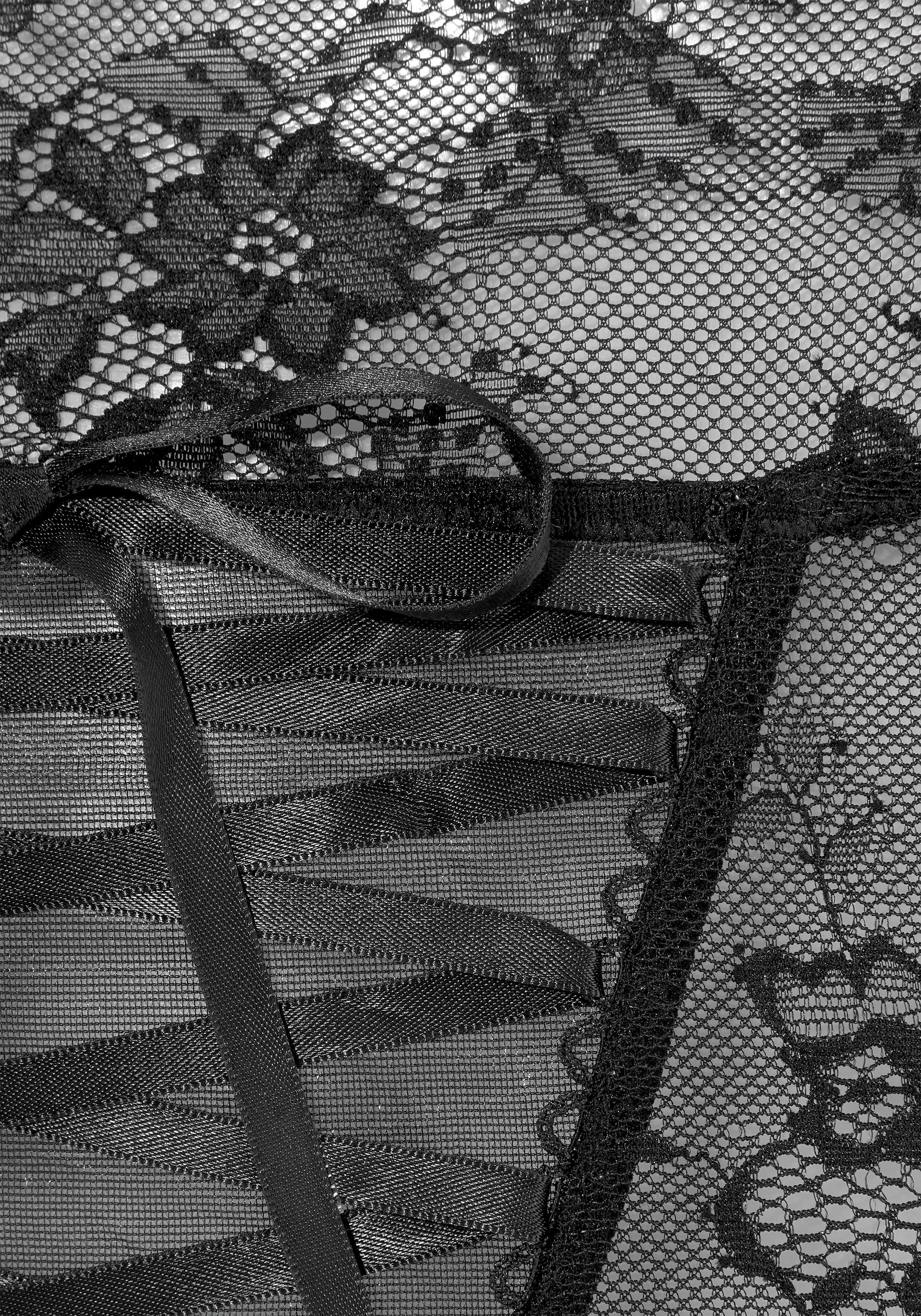 Lascana High-waist-slip-ouvert met spannende vetersluiting, sexy lingerie, sexy lingerie