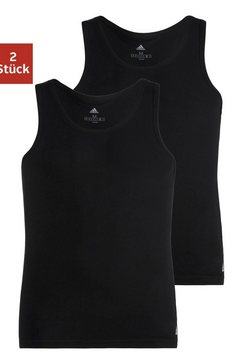 adidas sportswear muscle-shirt (2-delig, set van 2) zwart