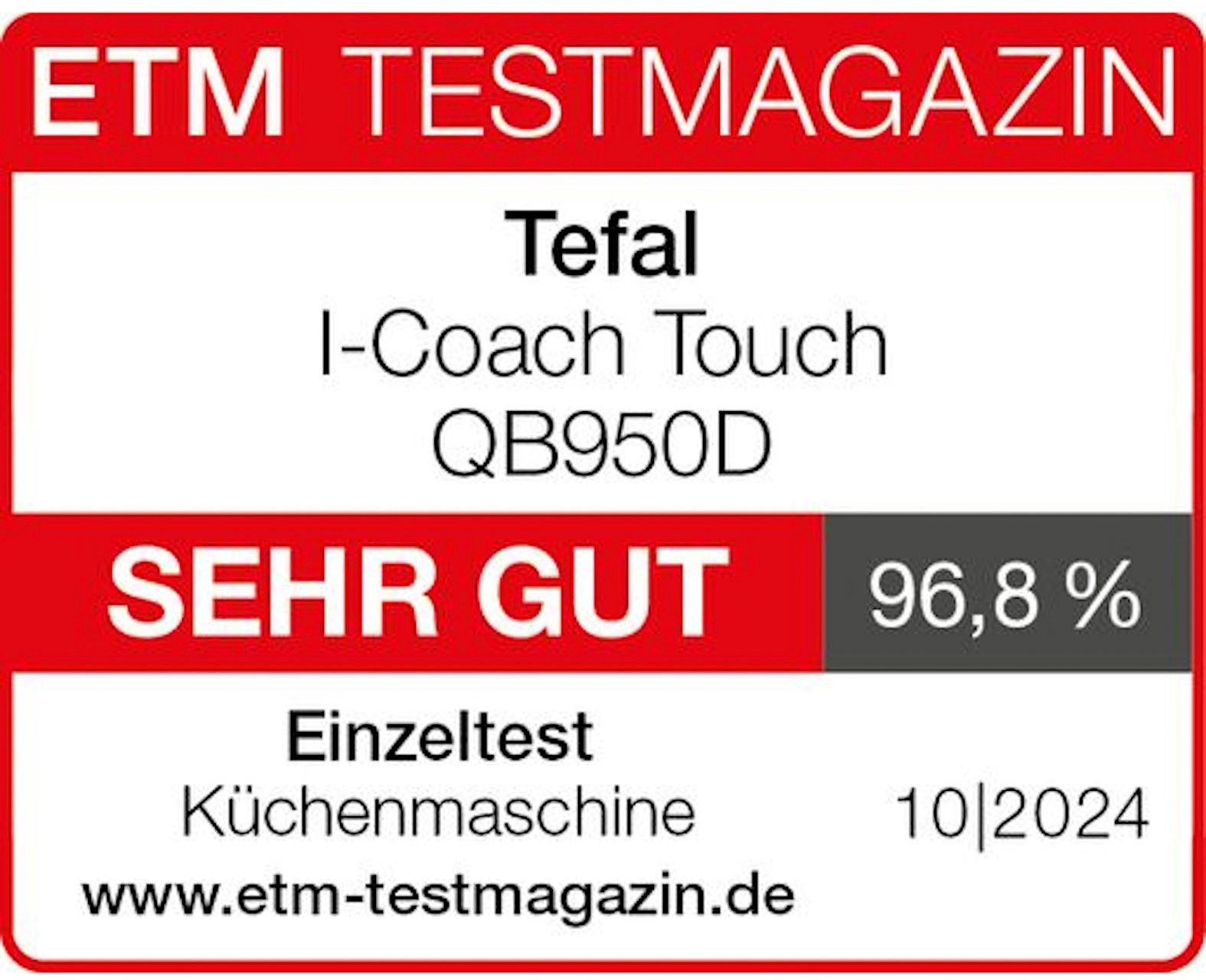 Tefal Keukenmachine QB950D I-Coach Touch