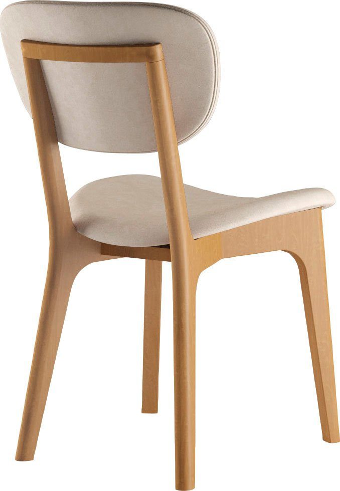INOSIGN Stoel COZY Made in Italy Frame in beuken, kersen- of notenhout, massief hout, designstoel (set, 2 stuks)