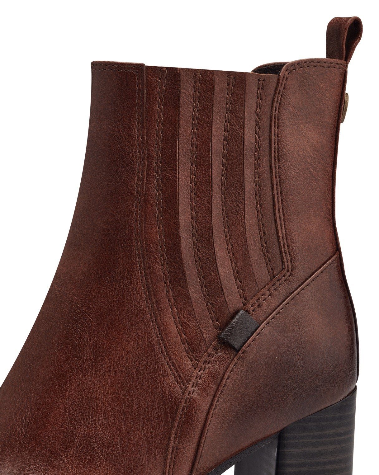 Marco Tozzi Chelsea-boots blokhak enkellaars business schoen met feel me-uitrusting