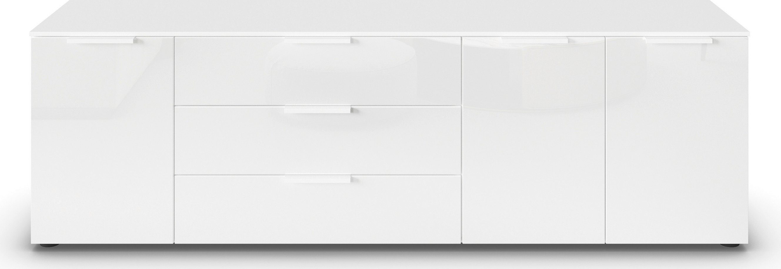 rauch Kast met laden en deuren Commode deurkast sideboard combikast FLIPP met glasfront