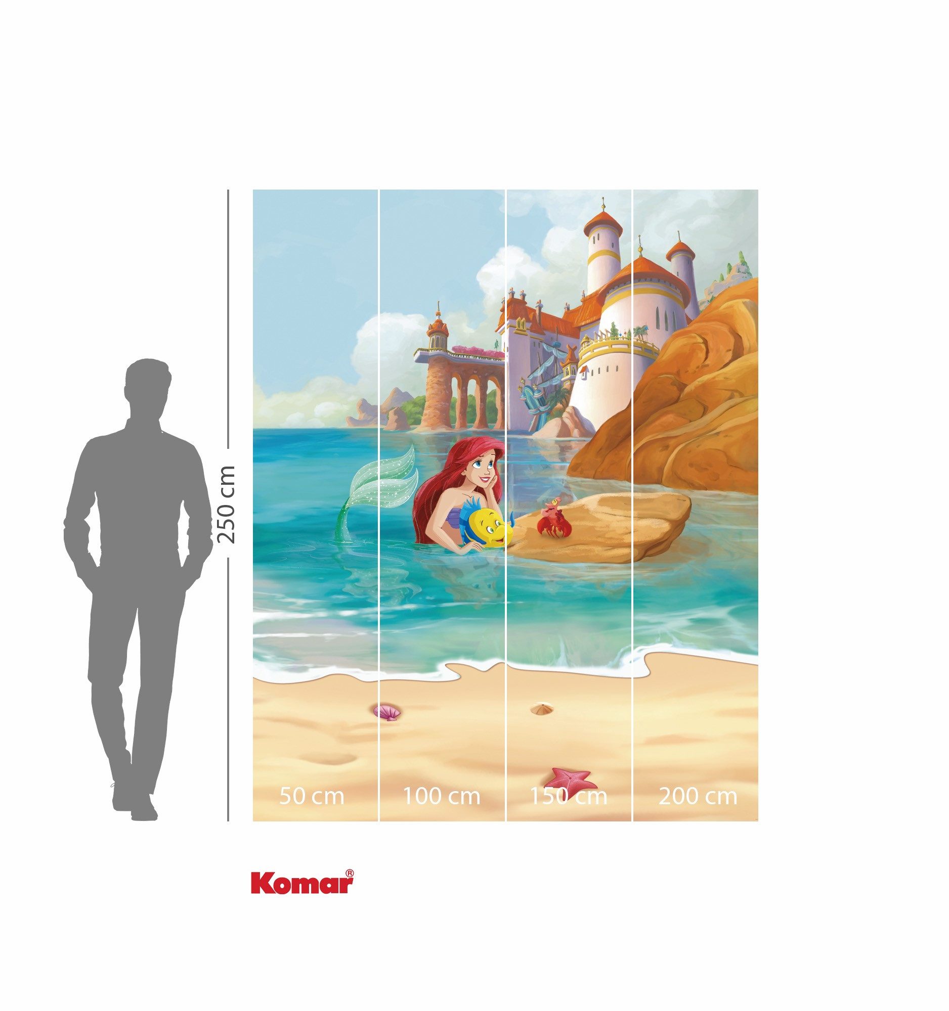 Komar Kinderbehang Disney Ariel Daydream (1 stuk)