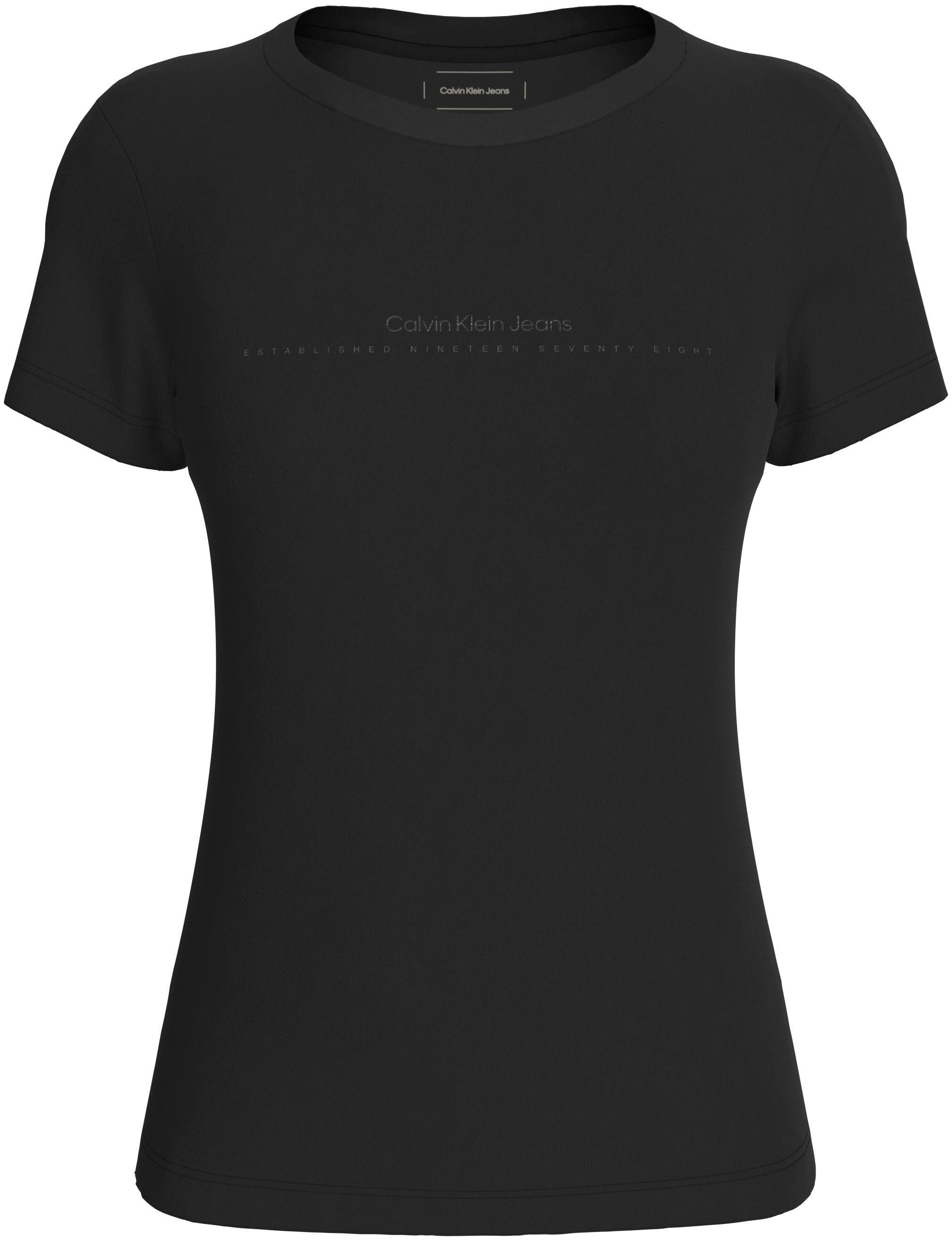 Calvin Klein Shirt met ronde hals INSTITUTIONAL GRAPHIC SLIM TEE