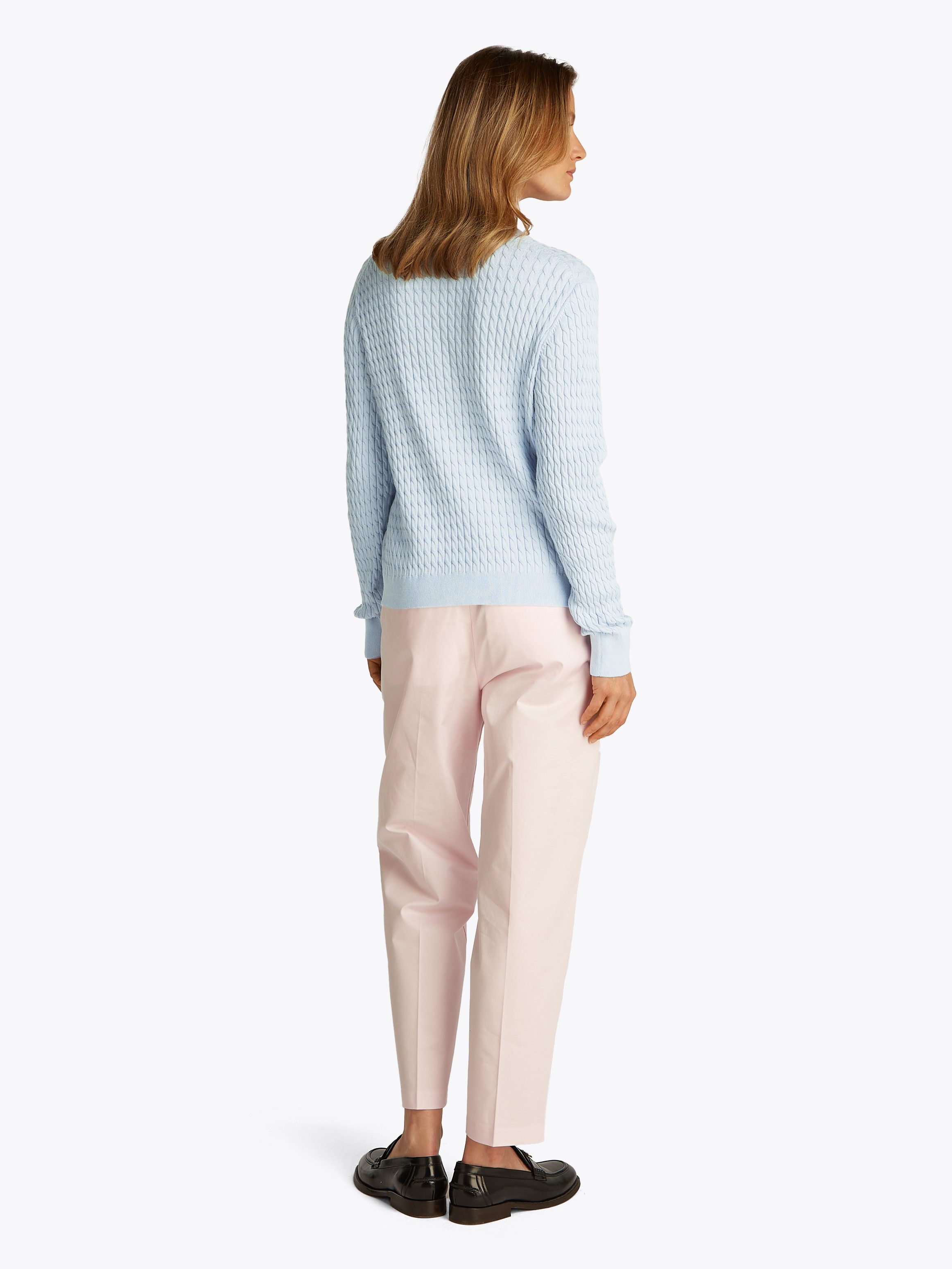 Tommy Hilfiger Trui met ronde hals CO CABLE C-NK LS SWEATER