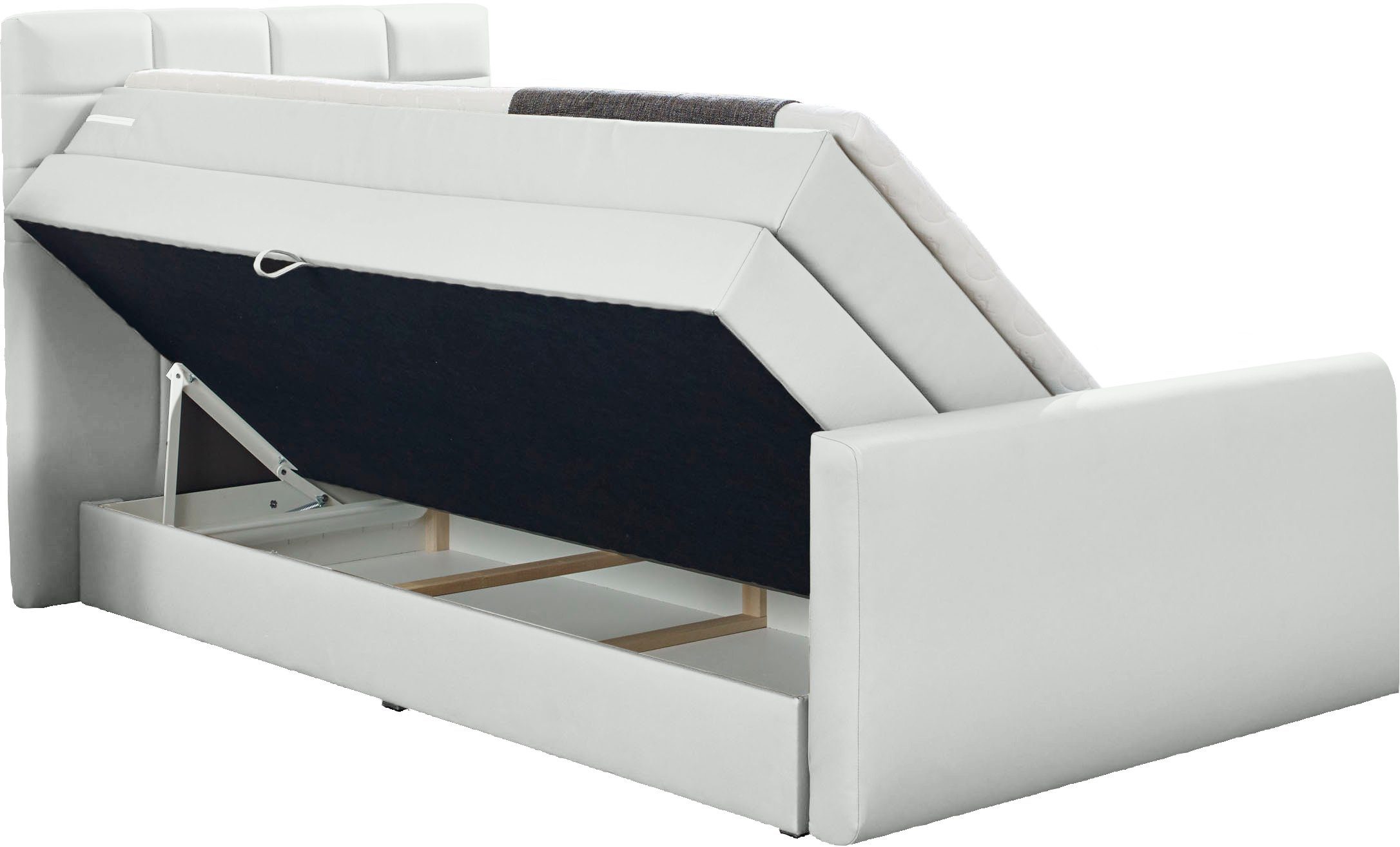 INOSIGN Boxspring Lethbridge incl. bedbox en matrastopper, twee matrastypes in h2