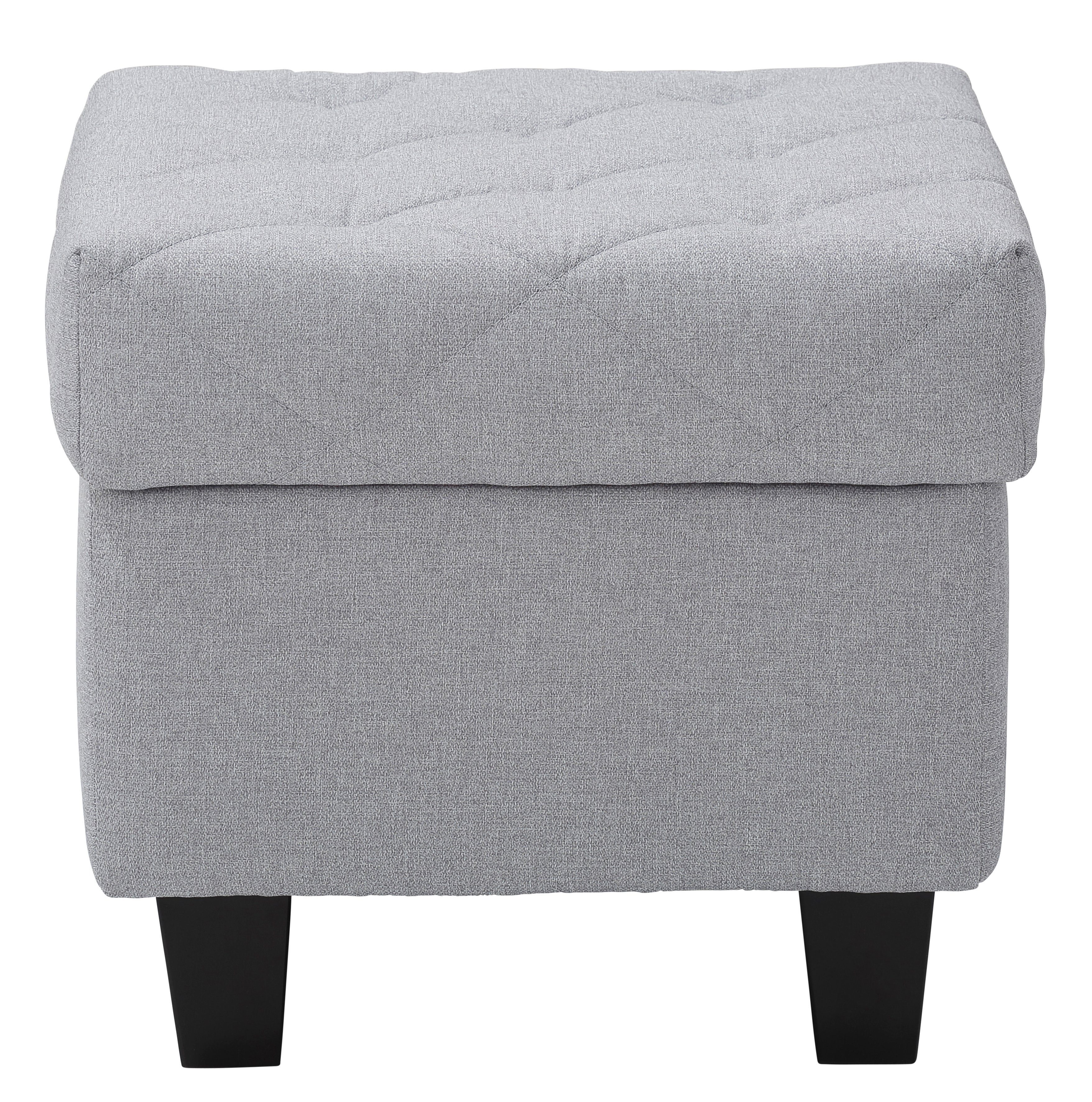 Home affaire Oorfauteuil ALEXANDRA incl. hocker, met stiksels, in vele kleuren (2-delig - 2 stuks)