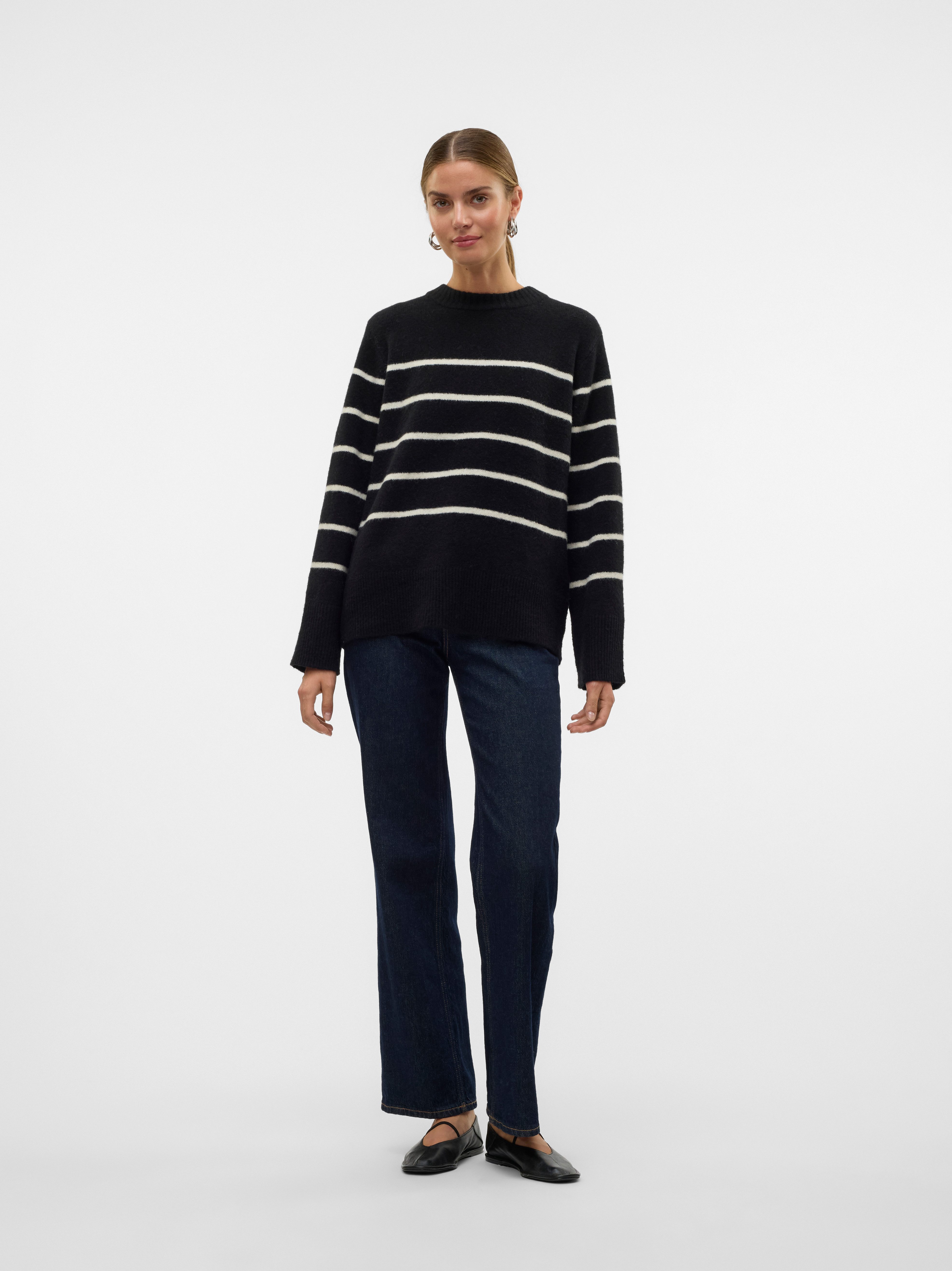 Vero Moda Gebreide trui VMFLAWLESS LS O-NECK PULLOVER GA NOOS