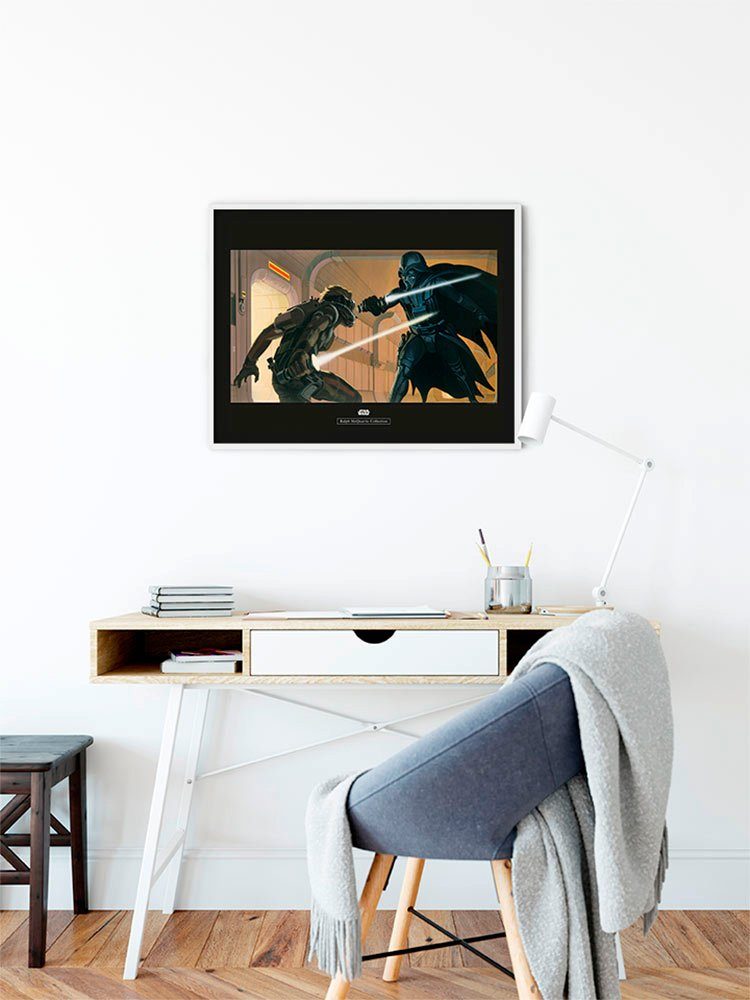 Komar Wanddecoratie Star Wars Classic RMQ Vader luik Hallway Wanddecoratie voor de kinderkamer - zonder lijst (1 stuk)