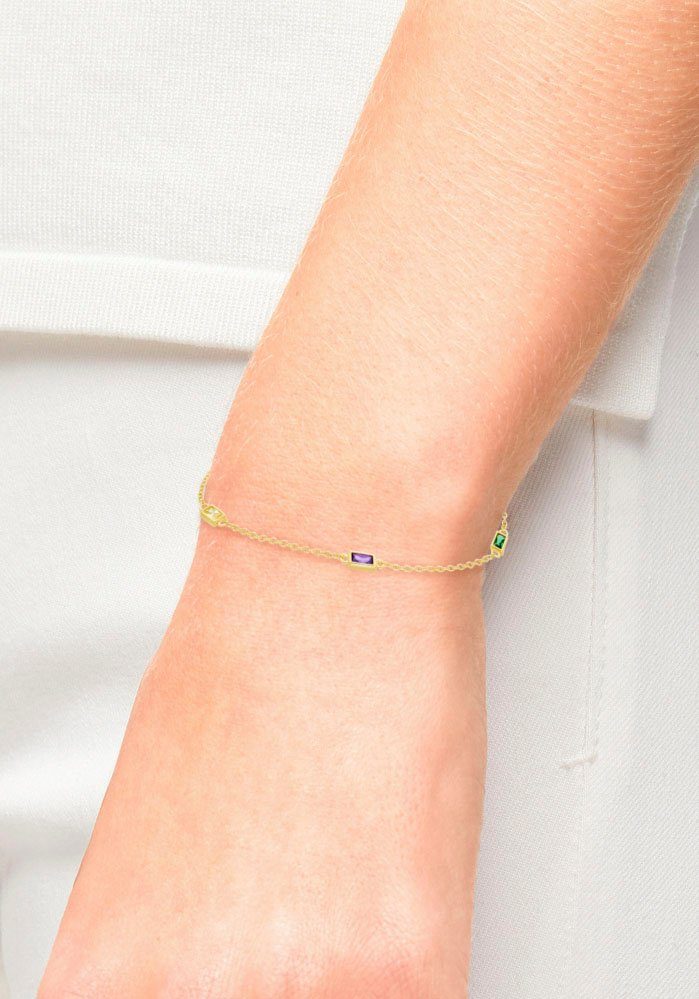 s.Oliver Armband Regenboog, 2035508 met zirkoon (synthetisch)