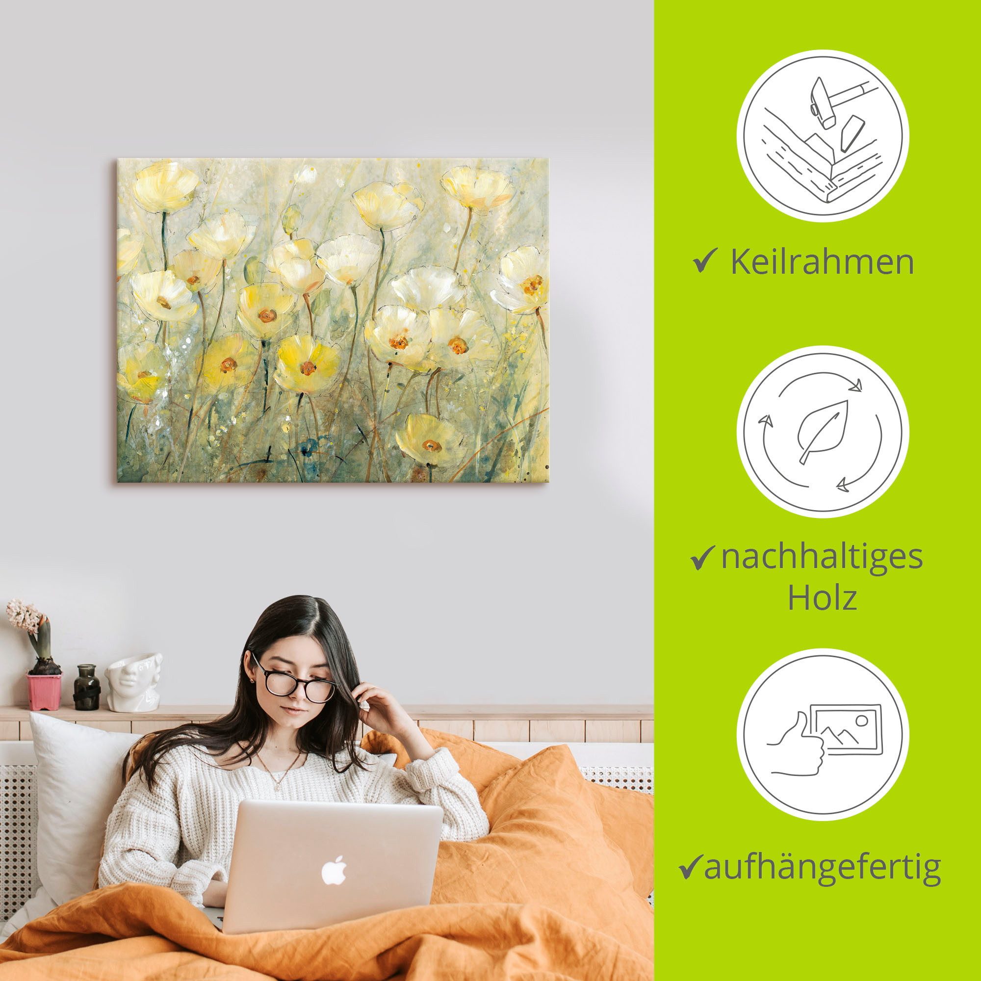 Artland Artprint Zomer in volle bloei II als artprint van aluminium, artprint voor buiten, artprint op linnen, poster in verschillende maten. maten