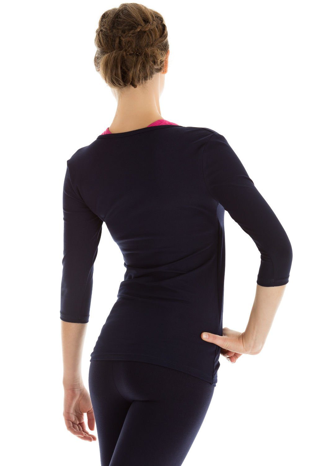 Winshape Wikkelshirt WS3 ¾-mouw