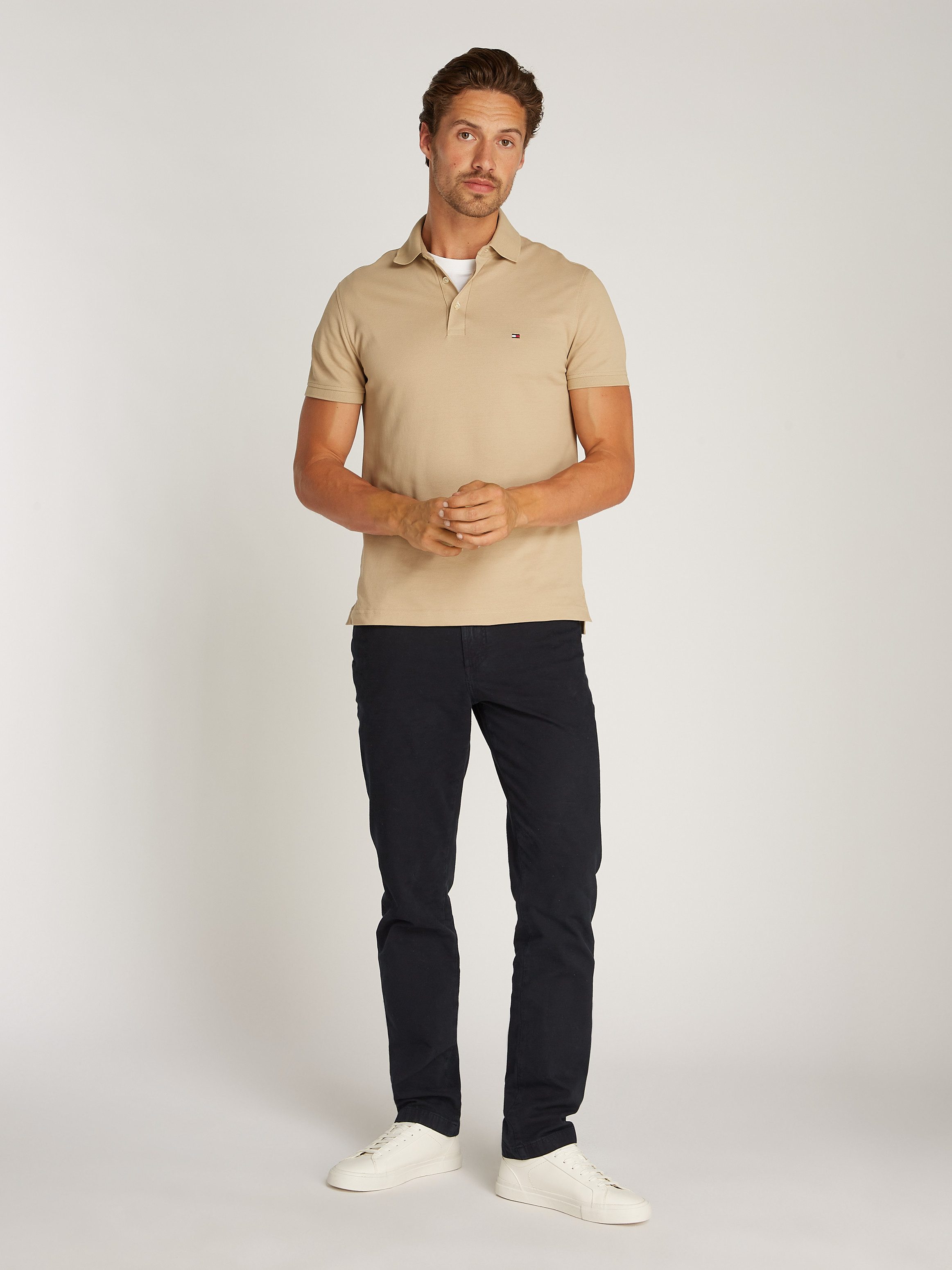 Tommy Hilfiger Poloshirt 1985 SLIM POLO hoogwaardige katoen-piqué kwaliteit