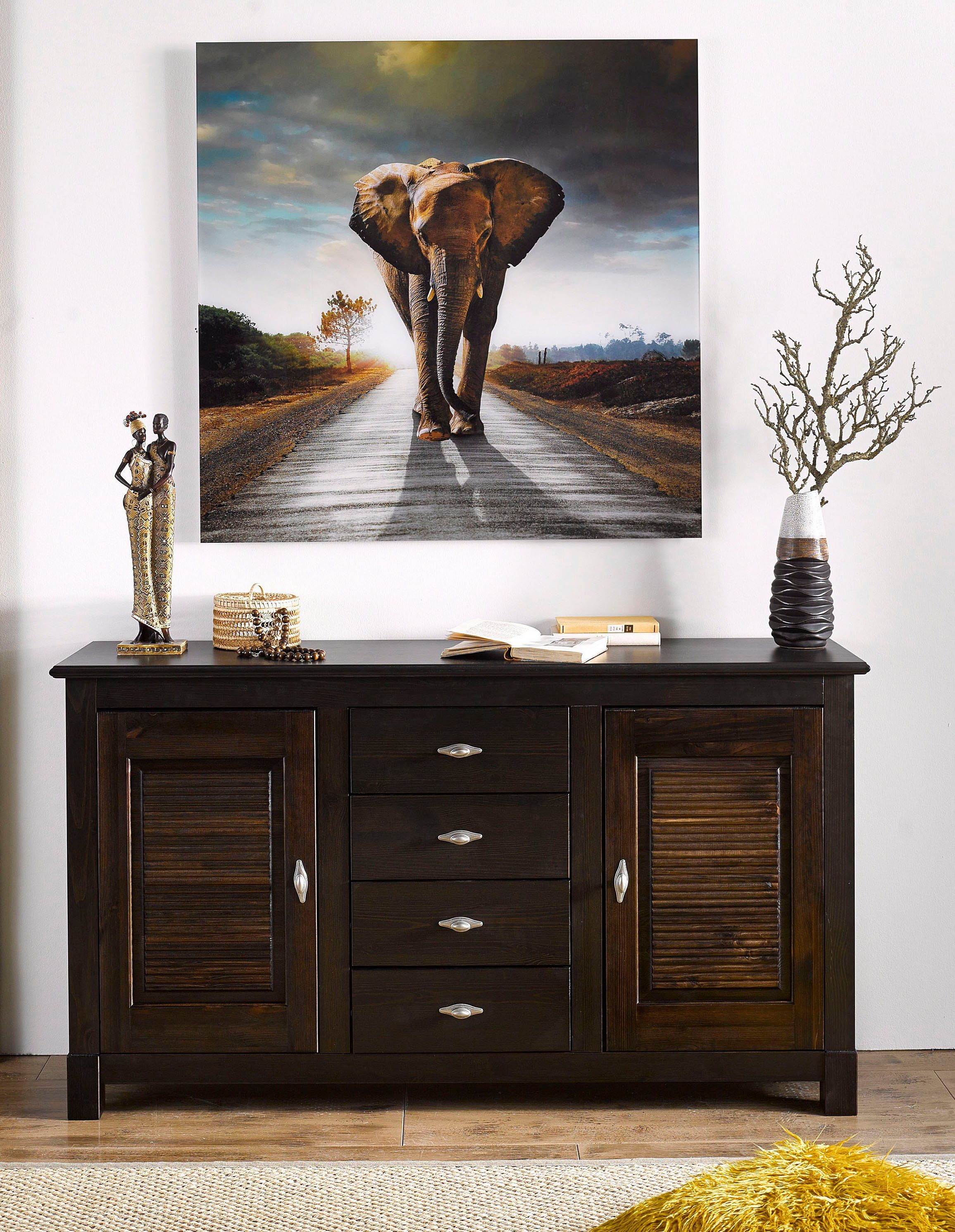 Home affaire Dressoir Rauna Commode, B/D/H: 150/37/84 cm