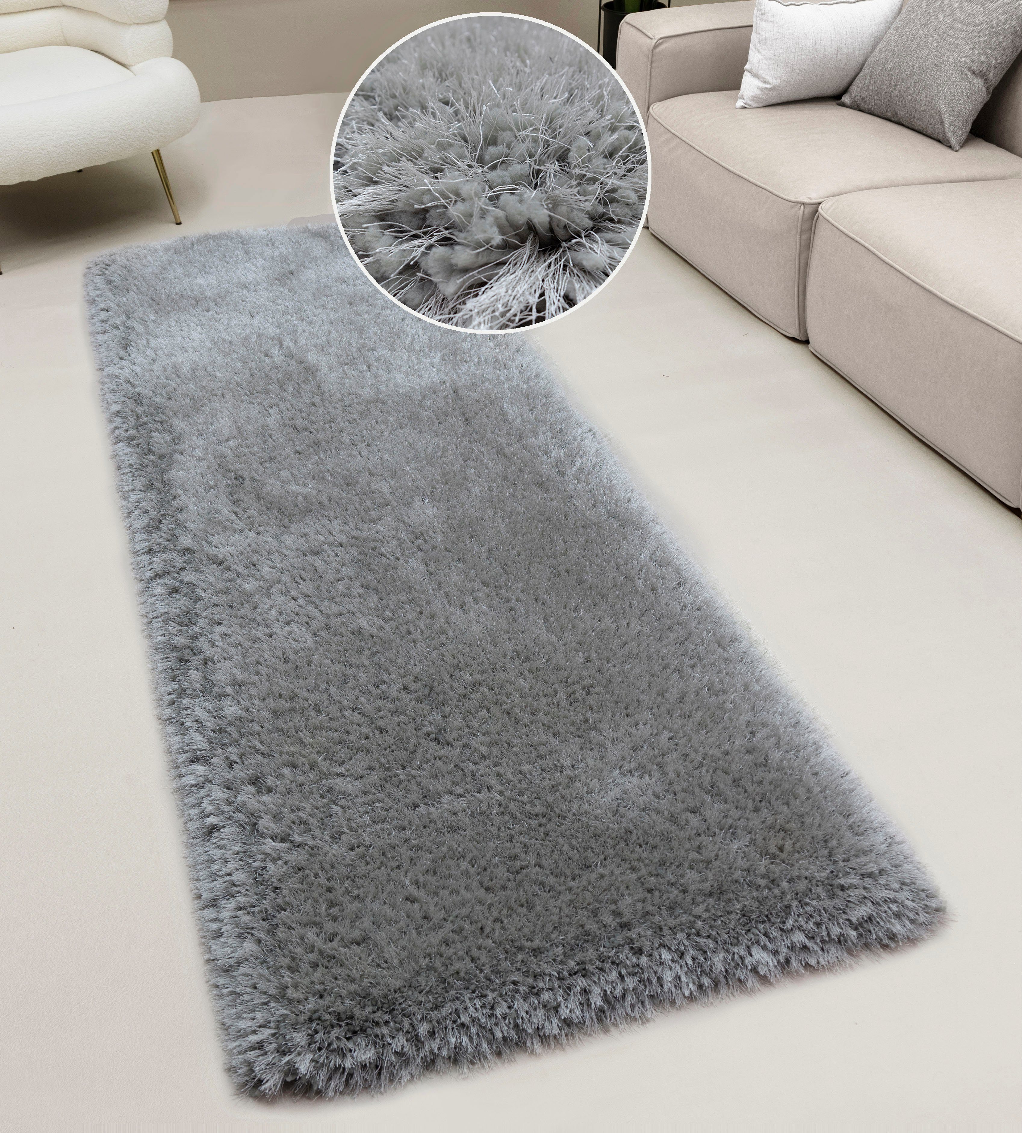Guido Maria Kretschmer Home&Living Hoogpolige loper Micro exclusieve tapijt, zeer hoge pool, zacht door microvezel