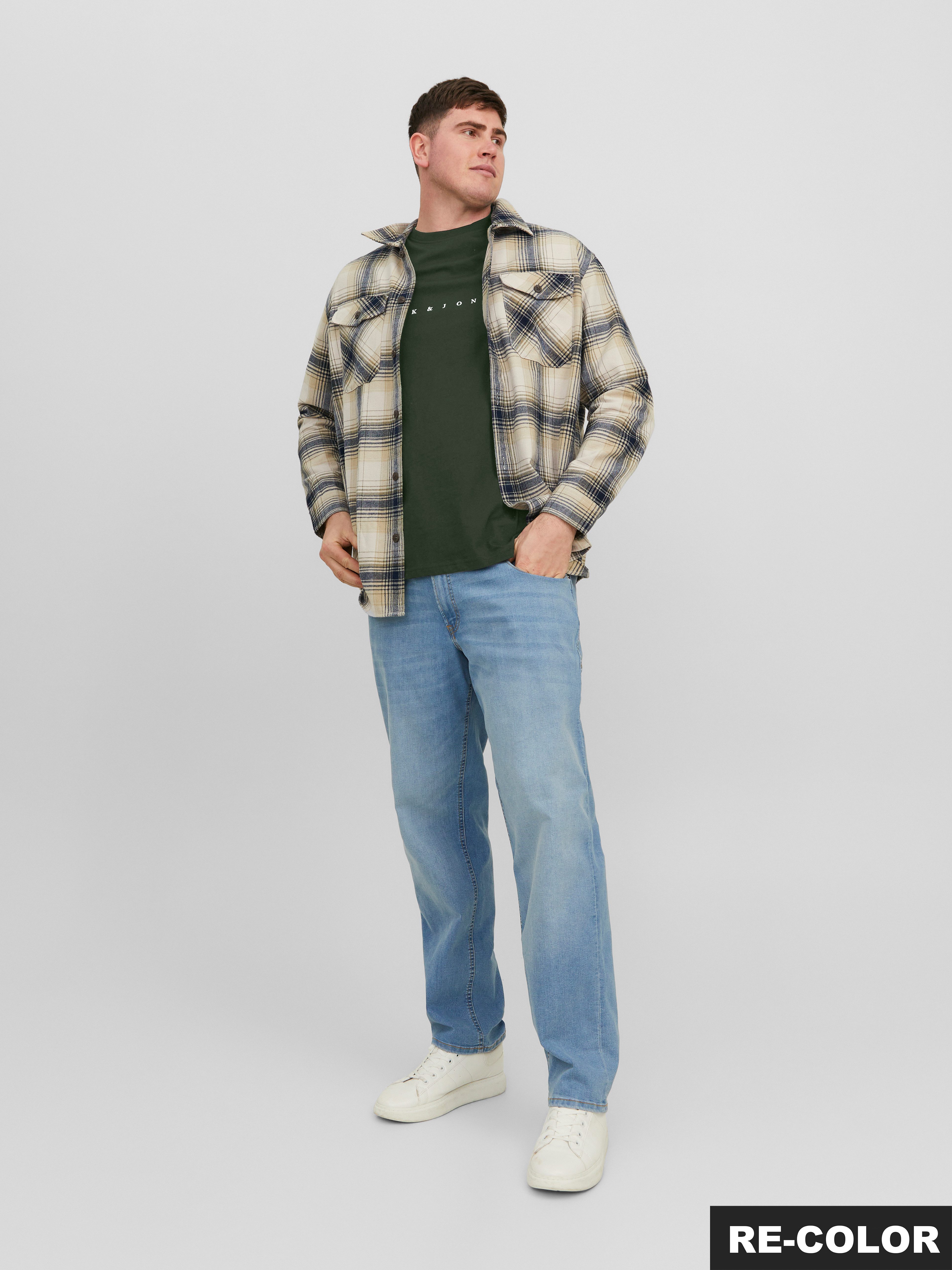 Jack & Jones PlusSize Shirt met ronde hals JJESTAR JJ TEE SS NOOS PLS