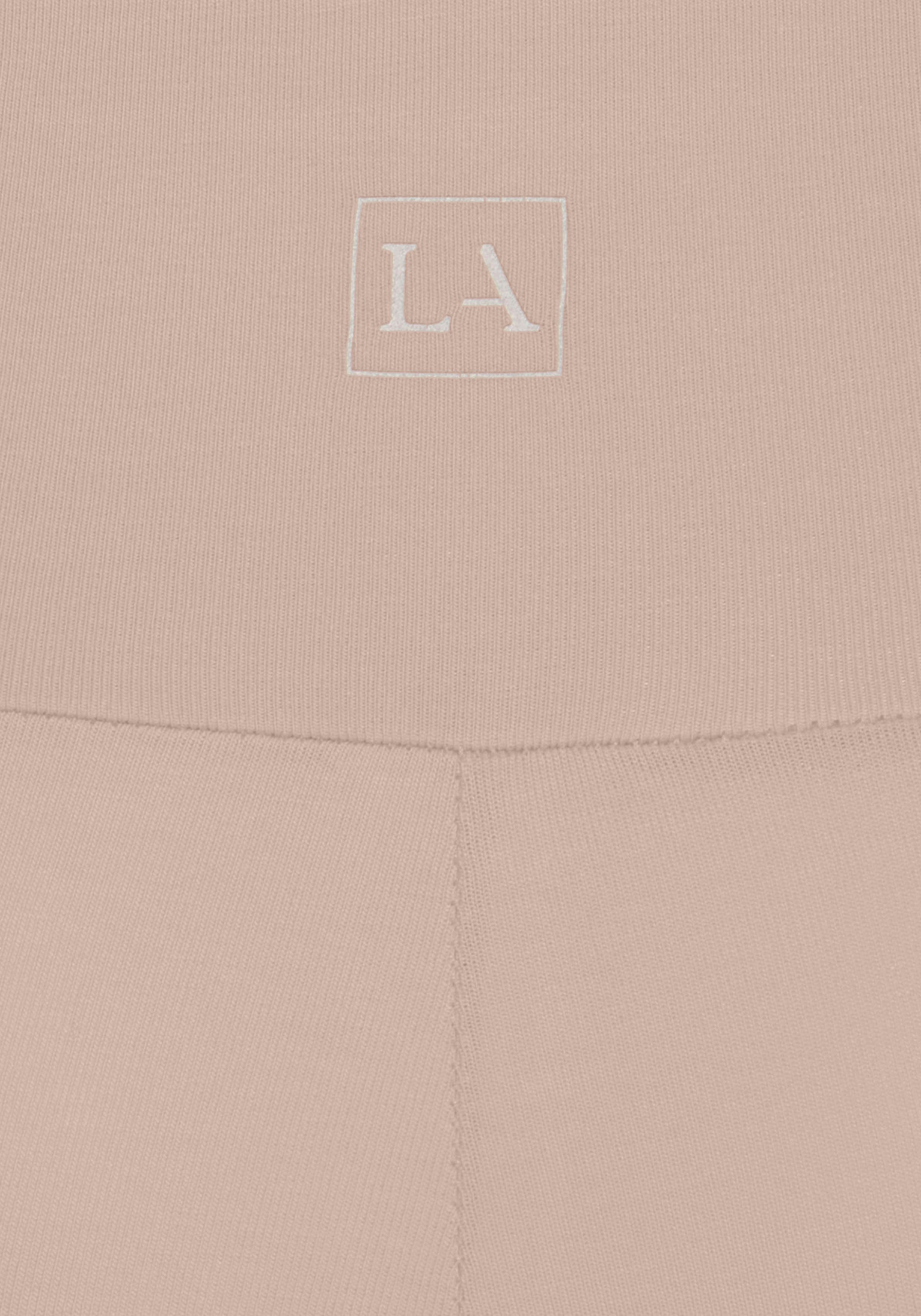 Lascana Caprilegging met brede zachte boord, loungewear