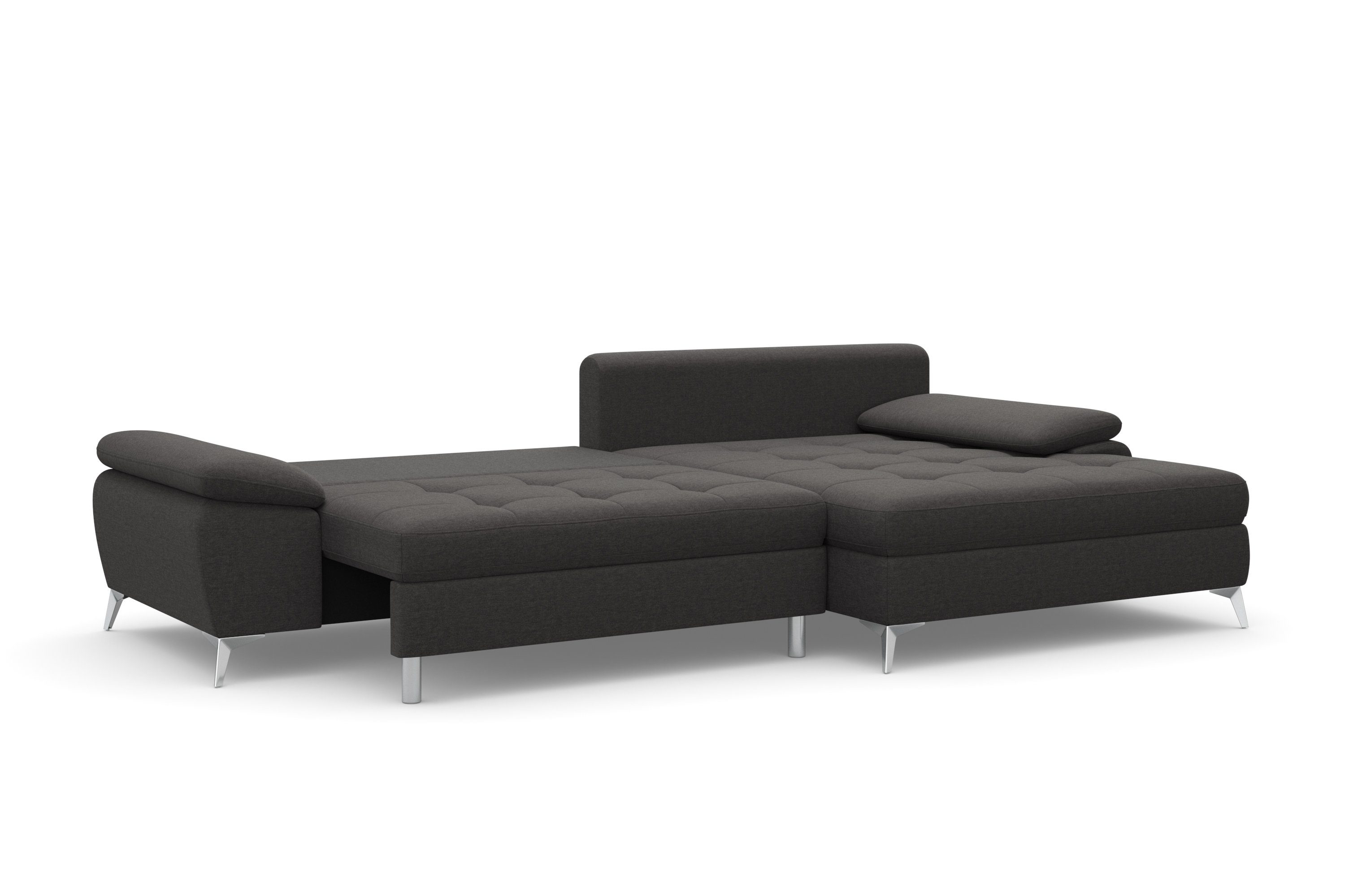 sit&more Hoekbank Latigo L-vorm met mega-récamier, naar keuze met slaapfunctie en bedkist