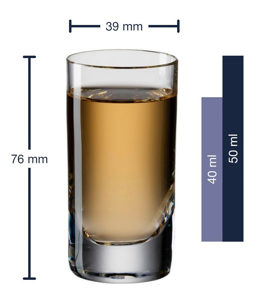 LEONARDO Schnapsglas Easy 50 ml(set, 6-delig)