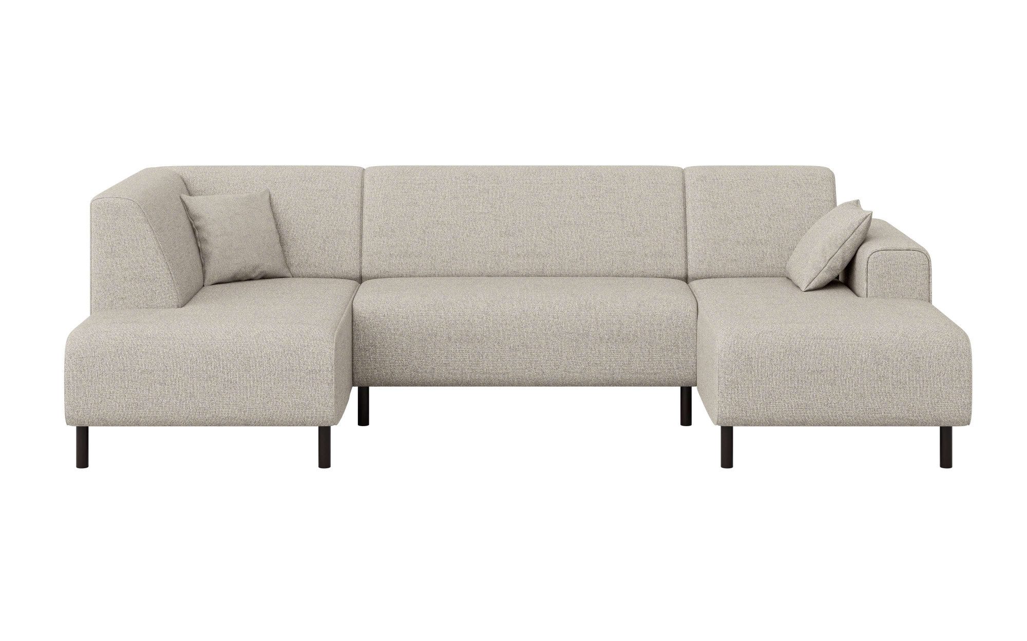 Home affaire Zithoek ARROS U-vorm met golfondersteuning, afmetingen B/D/H: 300/163/81 cm incl. sierkussens, met recamiere links/rechts bestelbaar, ook in cord