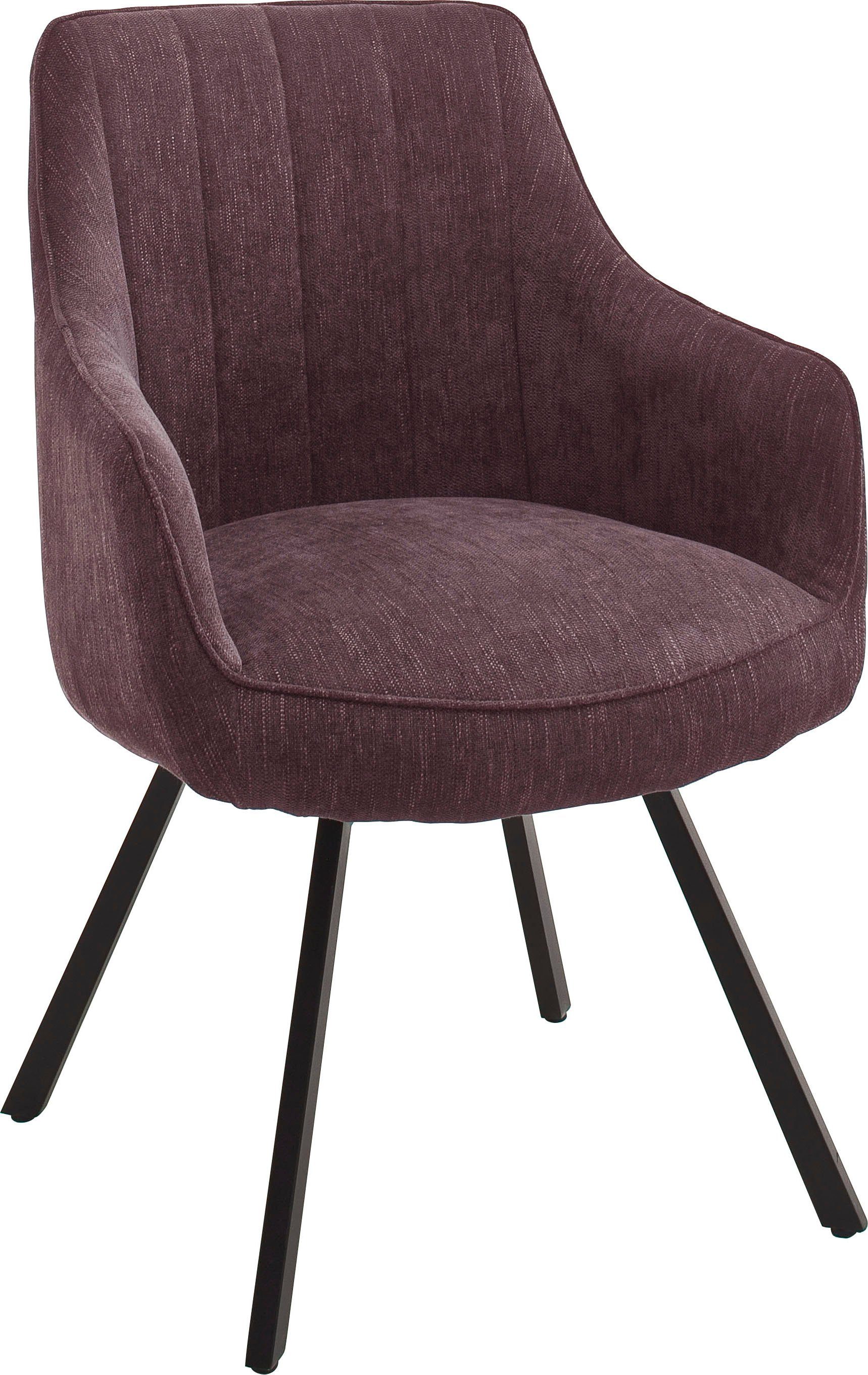 MCA furniture Eetkamerstoel Sassello Stoel 180º draaibaar met nivellering, bekleding, belastbaar tot 120 kg (set, 2 stuks)