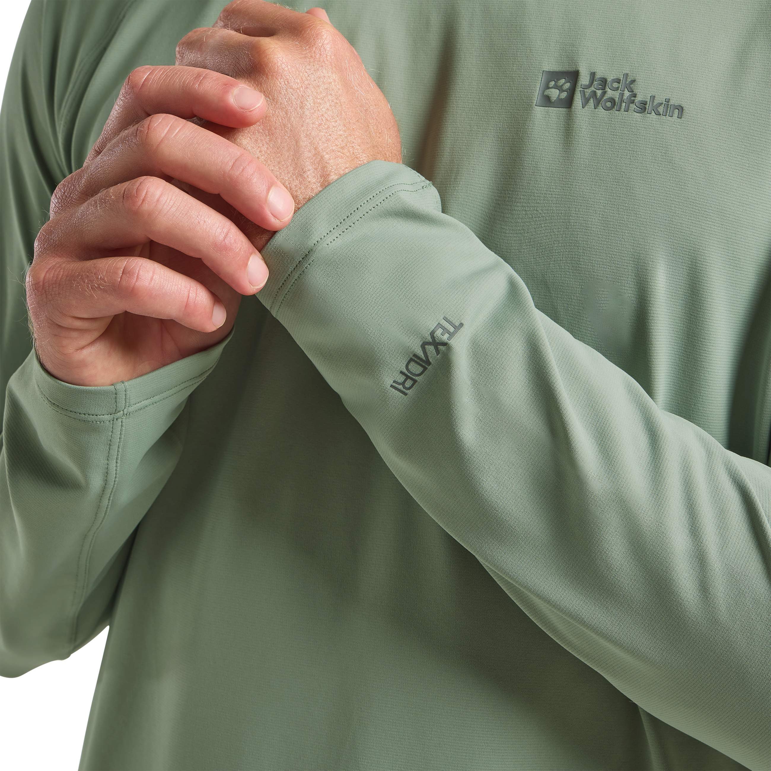 Jack Wolfskin Shirt met lange mouwen PRELIGHT SWIFT LS M