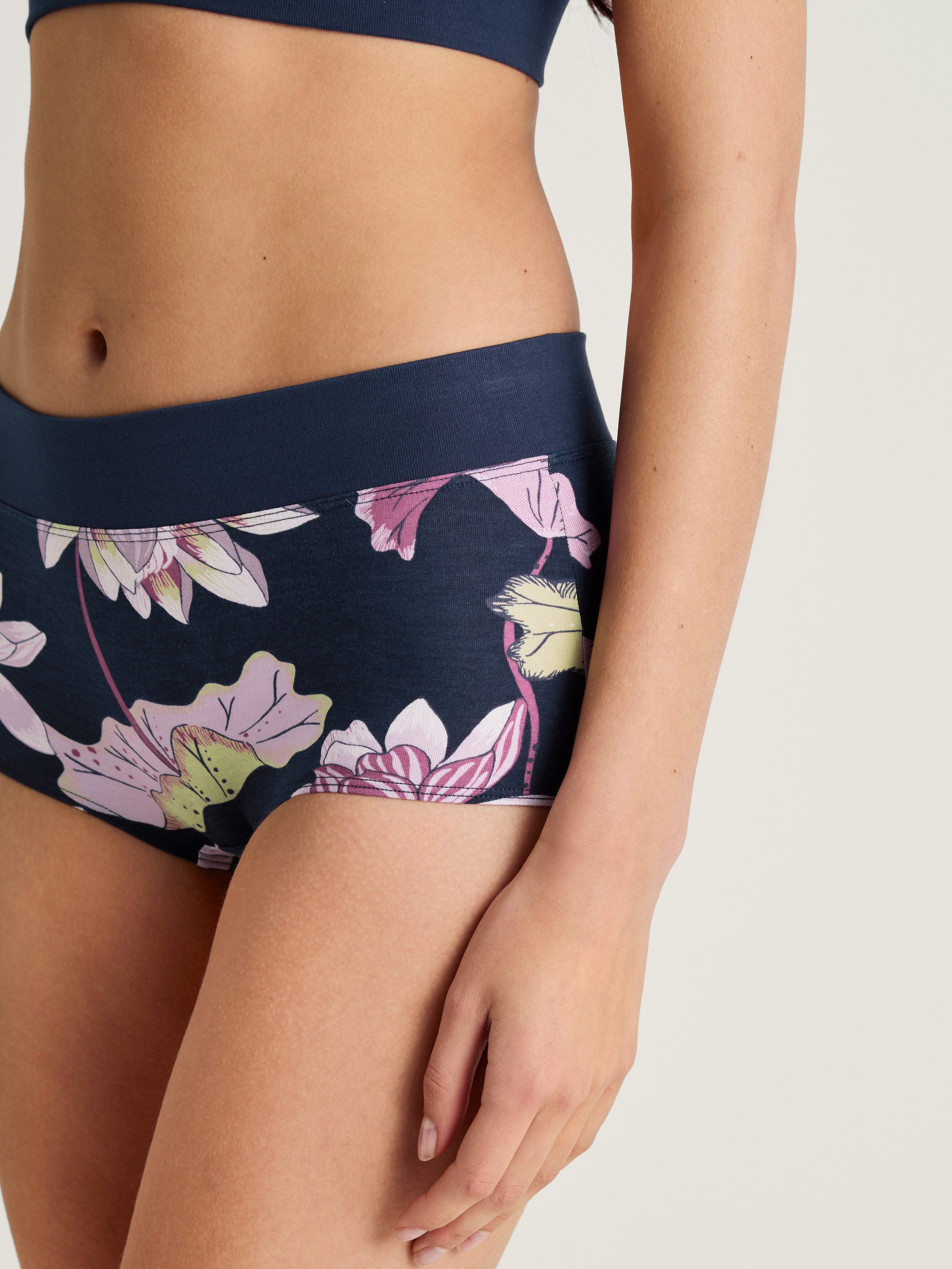 CALIDA Hipster Elastic Trend met bloemenprint