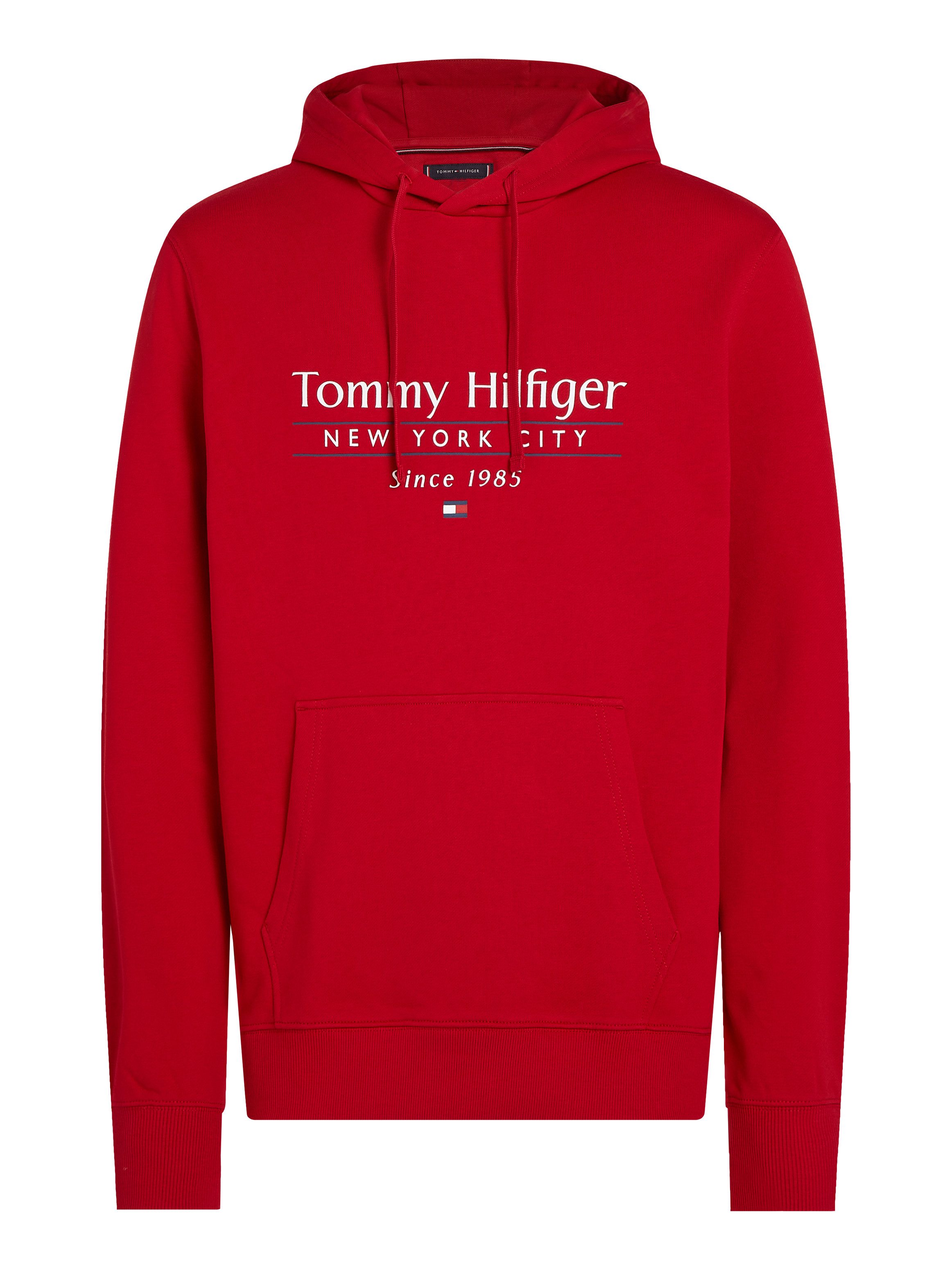 Tommy Hilfiger Hoodie HILFIGER CENTER STACK HOODY met grote meerkleurige print