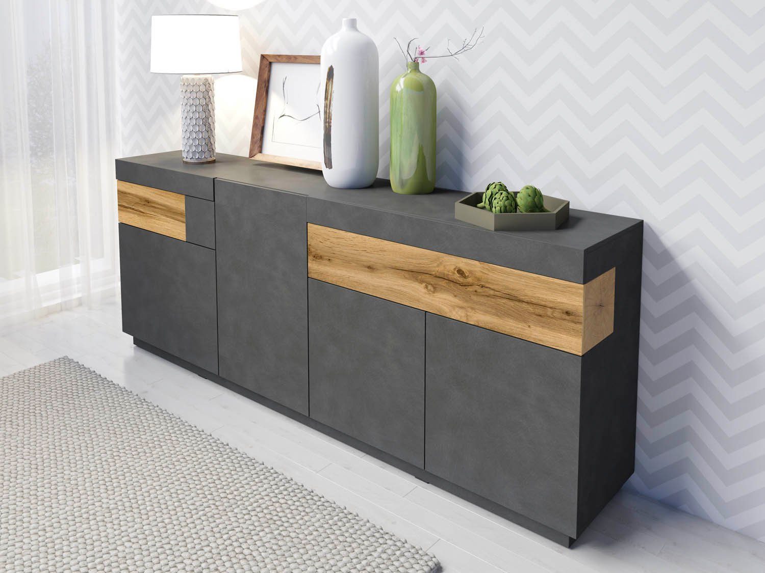 INOSIGN Dressoir Silke Breedte 218, 5 cm