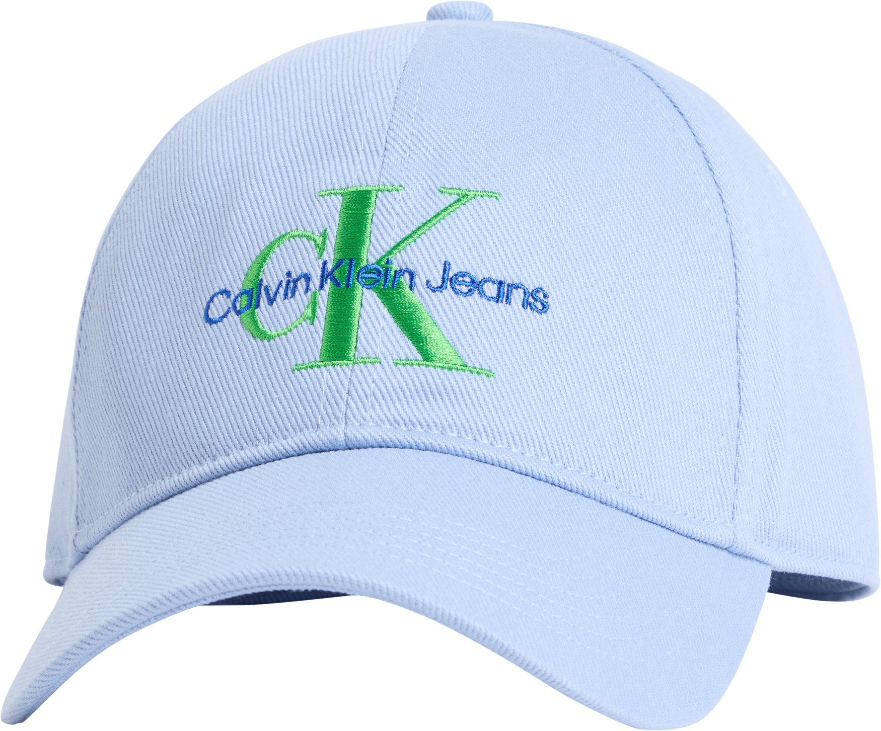 Calvin Klein Baseball pet MONO LOGO EMBRO CAP heren petten blauw