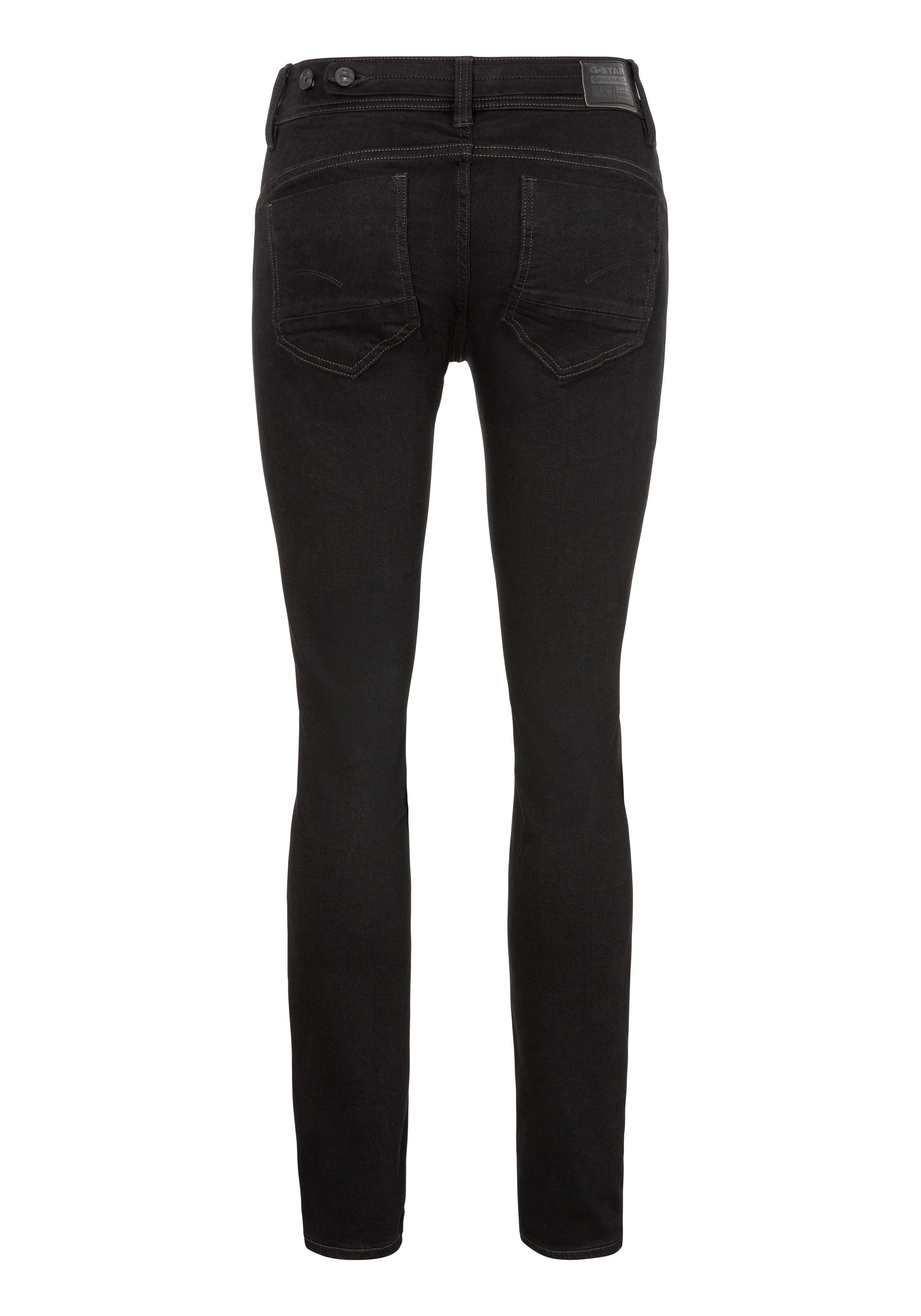 G-Star RAW 5-pocket jeans Midge Straight met verstelbare lus aan de achterkant van de taille