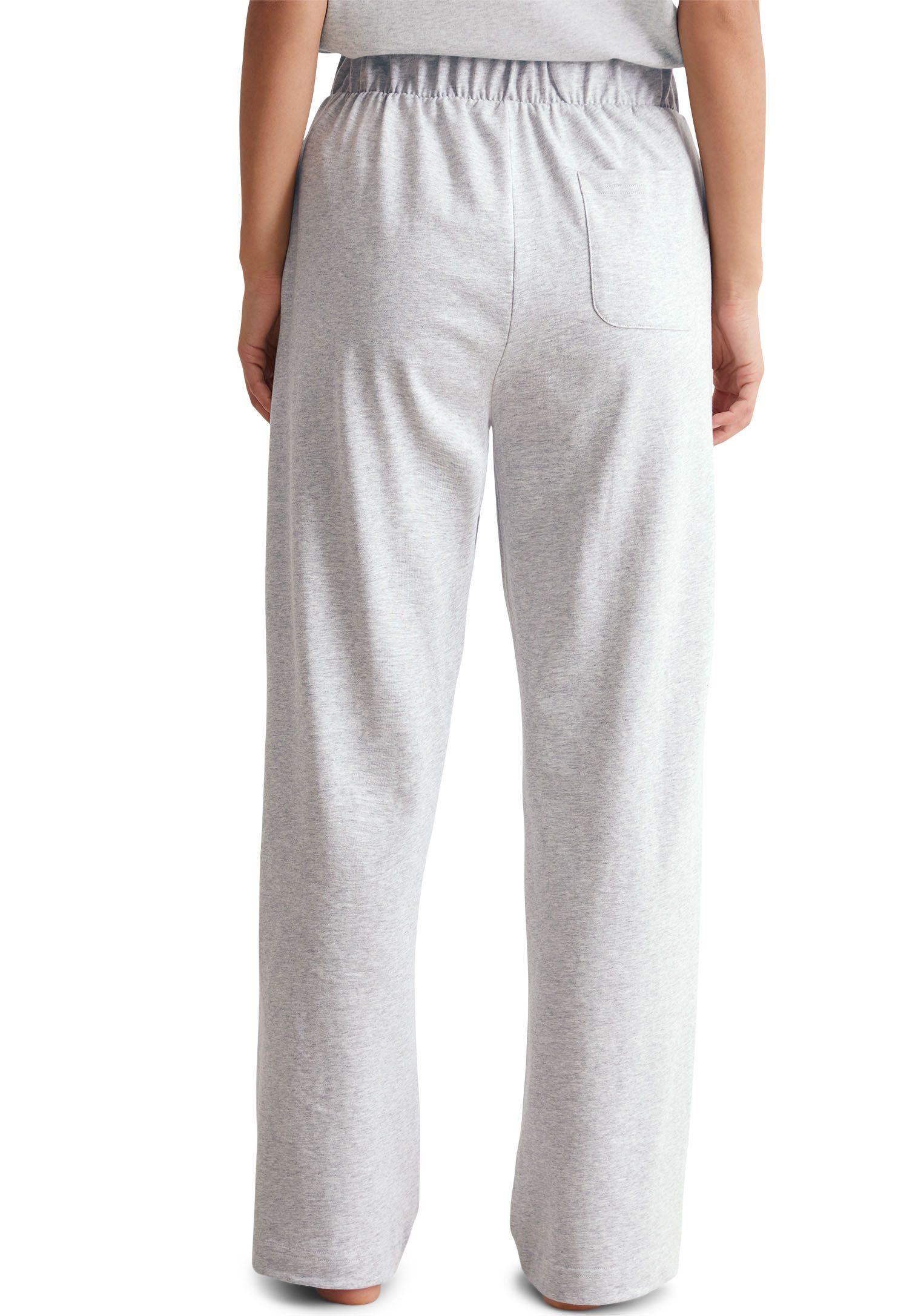 Marc O'Polo Loungebroek Heavy Jersey-Woven praktische insteekzakken, opgestikte achterzak