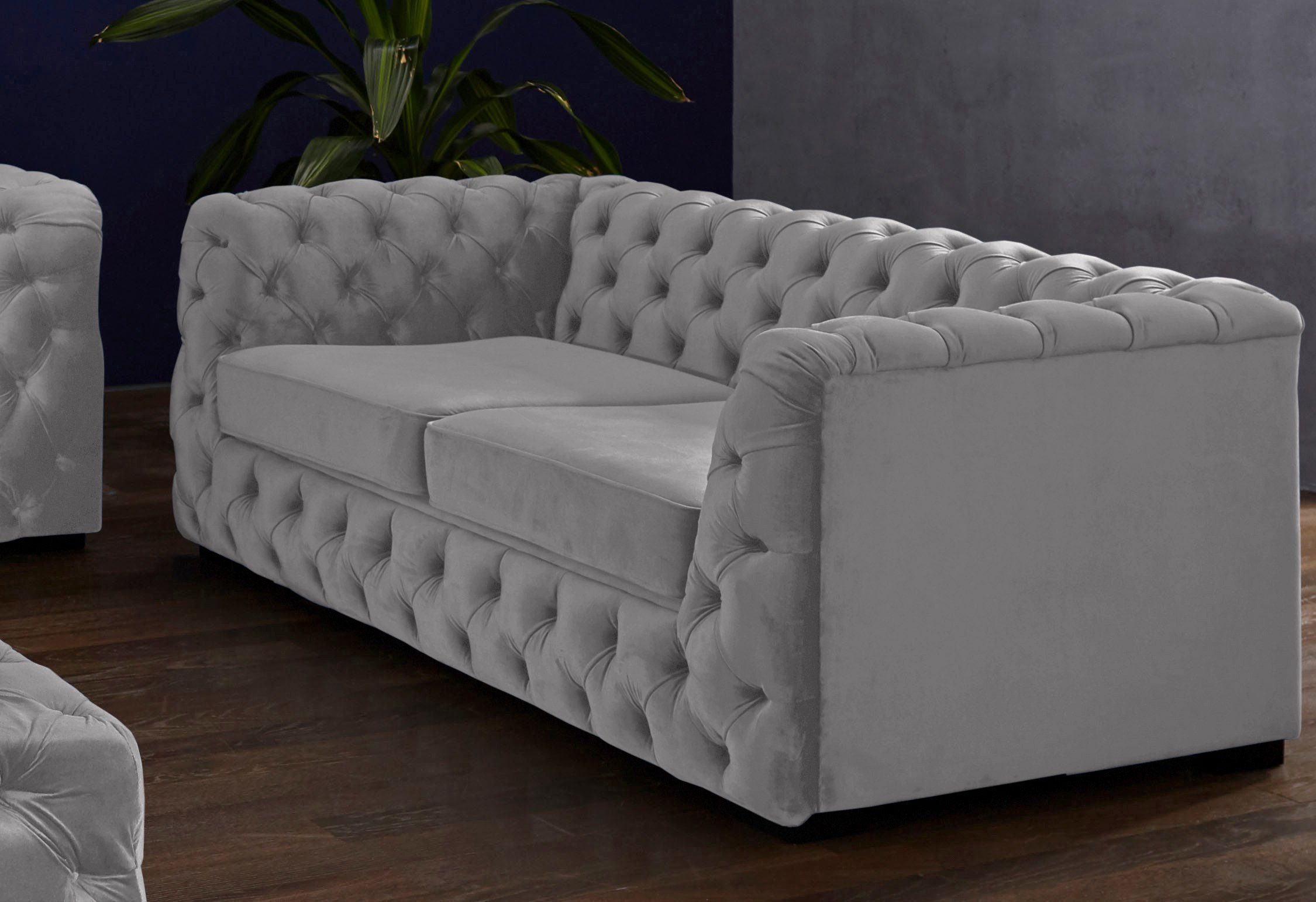 Guido Maria Kretschmer Home&Living Chesterfield-bank Kalina met klassieke chesterfield-capitonnage