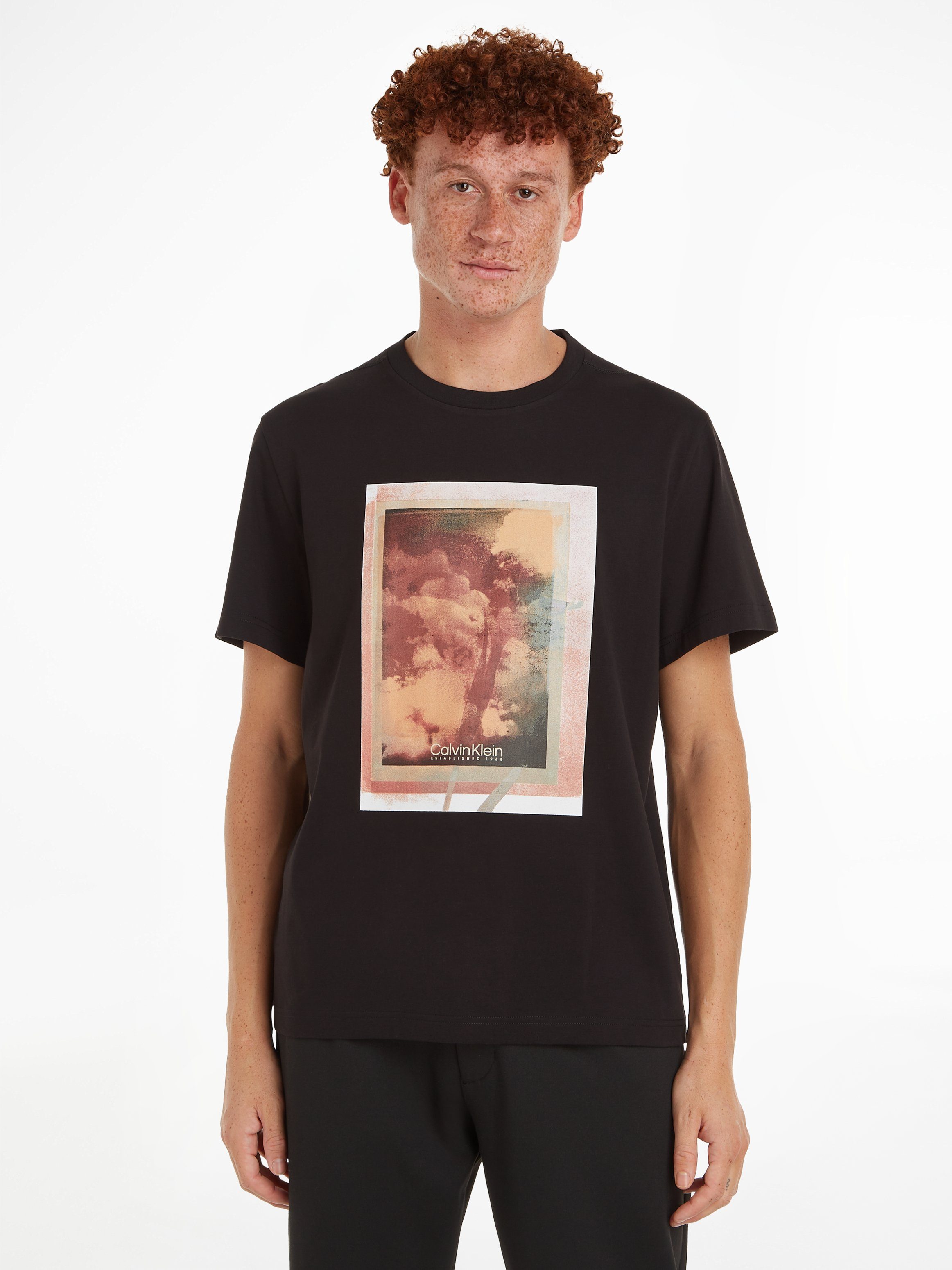 CK Calvin Klein T-shirt met labelprint model 'PHOTO'