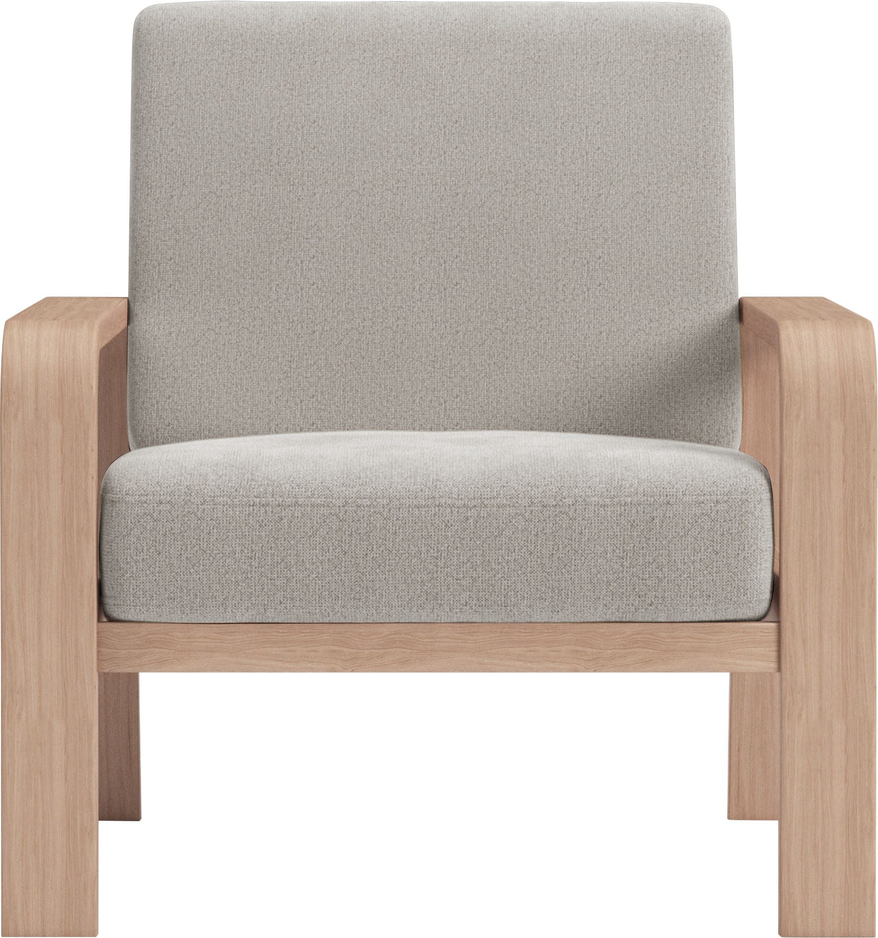 sit&more Fauteuil Kolding Armleuningen van natuurlijk beukenhout, verschillende bekledingen en...